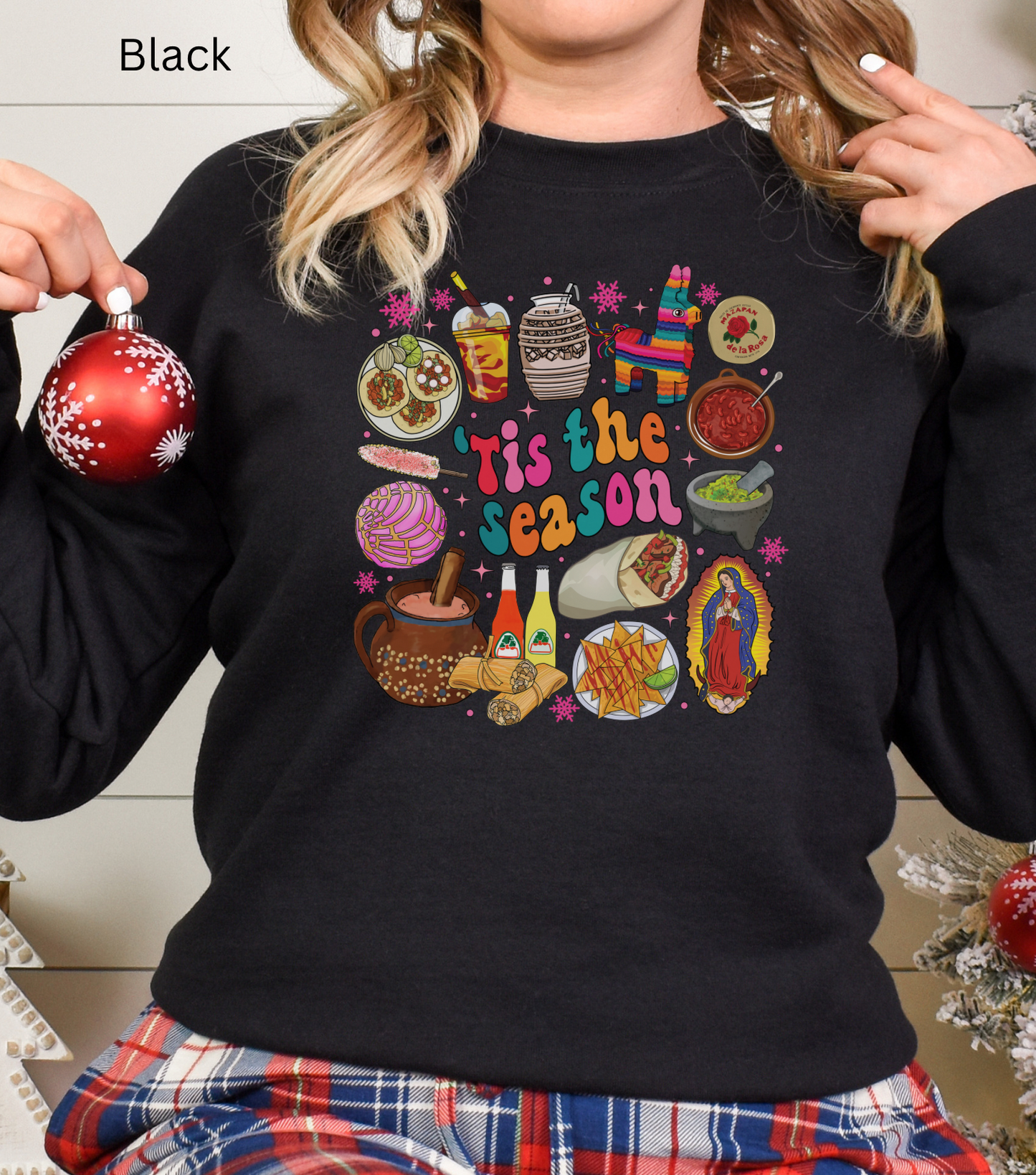 Feliz navidad Unisex Heavy Sweatshirt. This is the season Mexican style sweatshirt. Mexican Christmas
