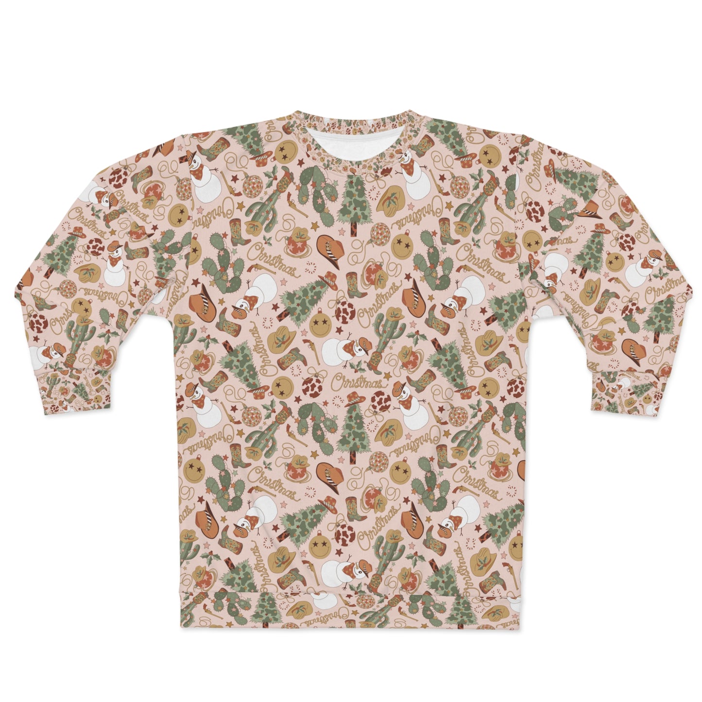 western christmas Unisex Sweatshirt for cowboys and cowgirls. western christmas. Howdy Christmas sweater.