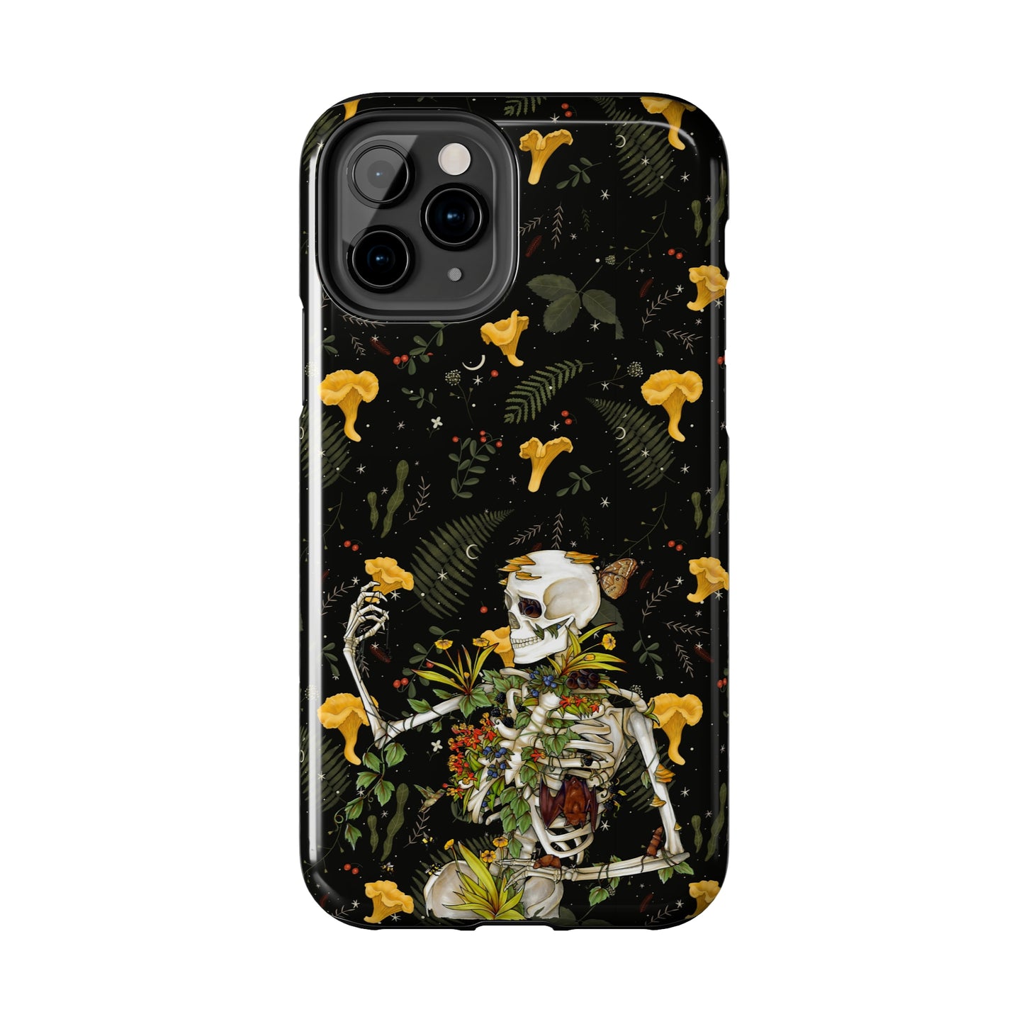 Mushrooms, skeleton and plants Tough Phone be Cases, Case-Matefor iPhone 15, iPhone 14, iPhone 13, iPhone 12 and iPhone 11
