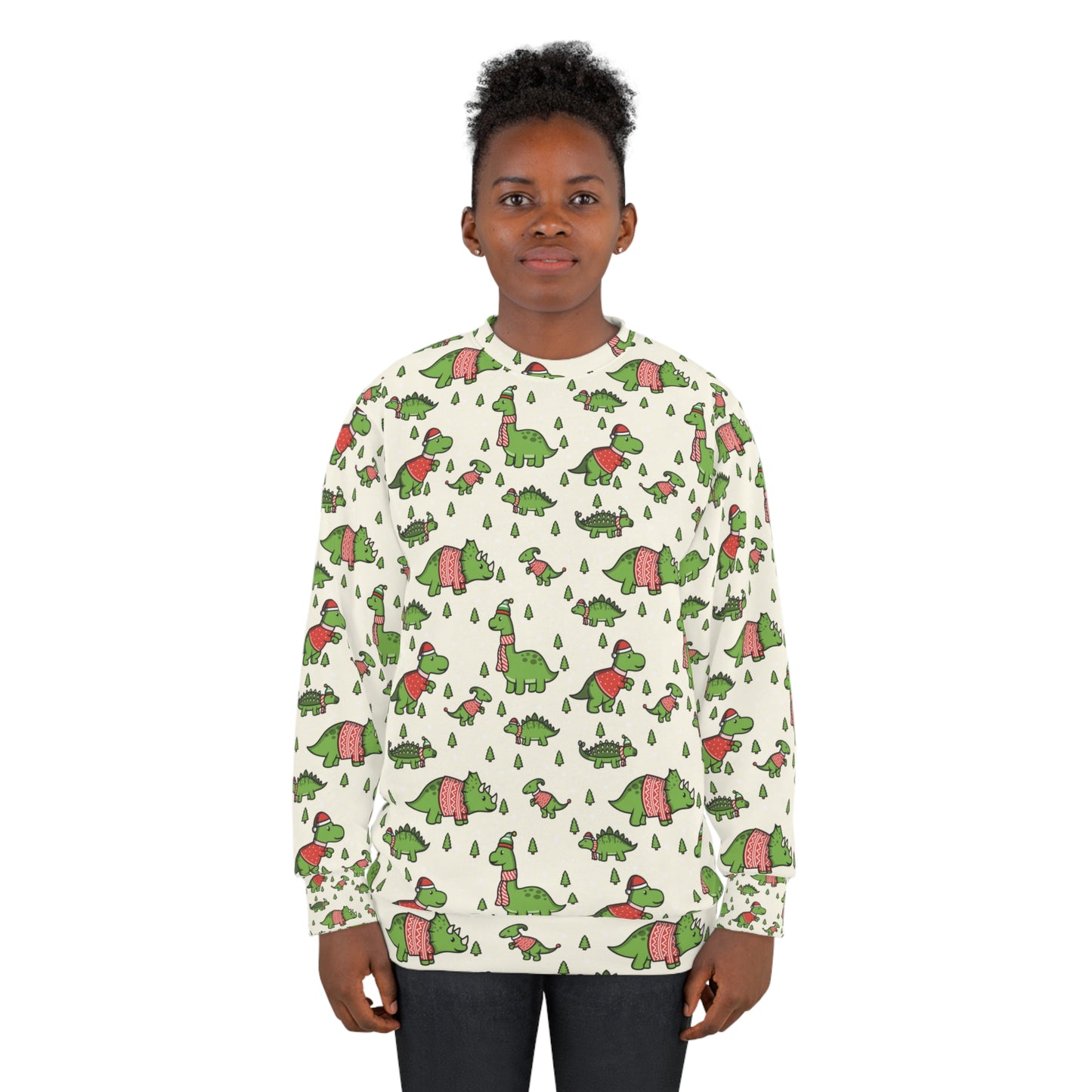 Christmas dinosaurs Sweatshirt for holiday season for dinosaur lover