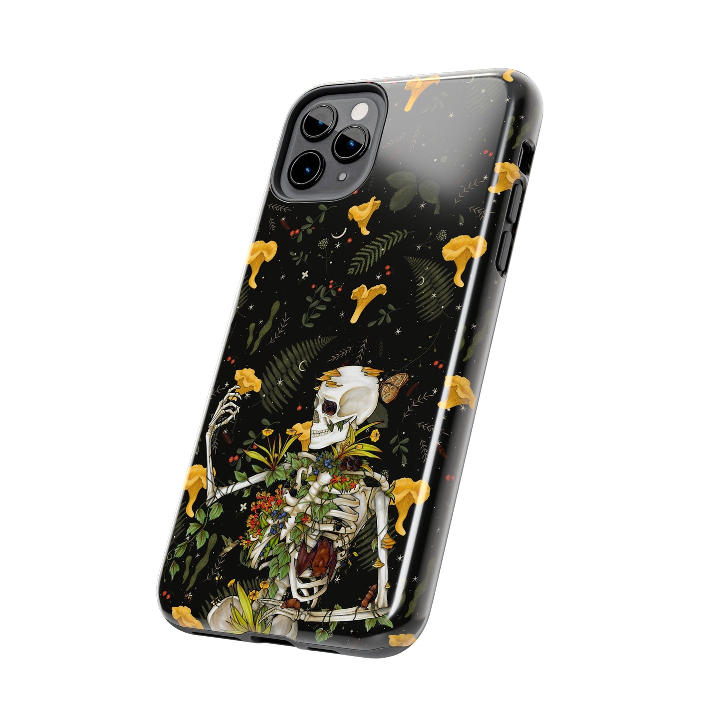 Mushrooms, skeleton and plants Tough Phone be Cases, Case-Matefor iPhone 15, iPhone 14, iPhone 13, iPhone 12 and iPhone 11