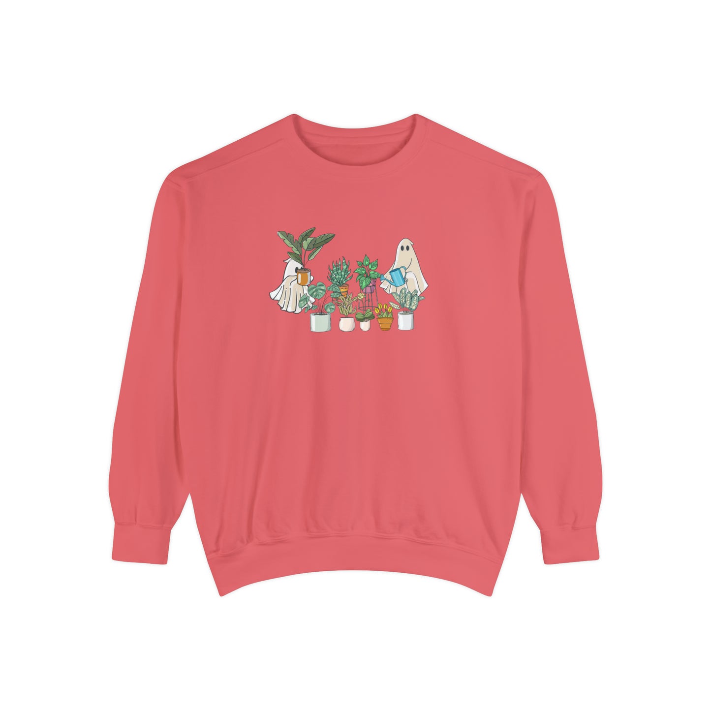 Plants and ghosts Unisex Sweatshirt for plant daddy, plant lover or gardener. Crazy plant lady sweatshirt with ghosts.