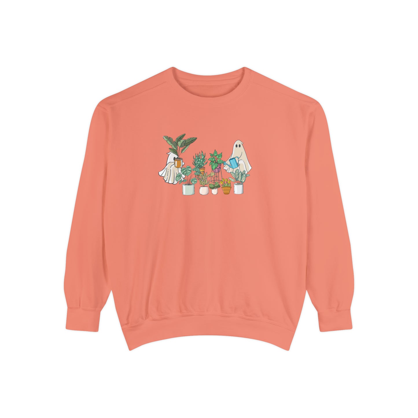 Plants and ghosts Unisex Sweatshirt for plant daddy, plant lover or gardener. Crazy plant lady sweatshirt with ghosts.