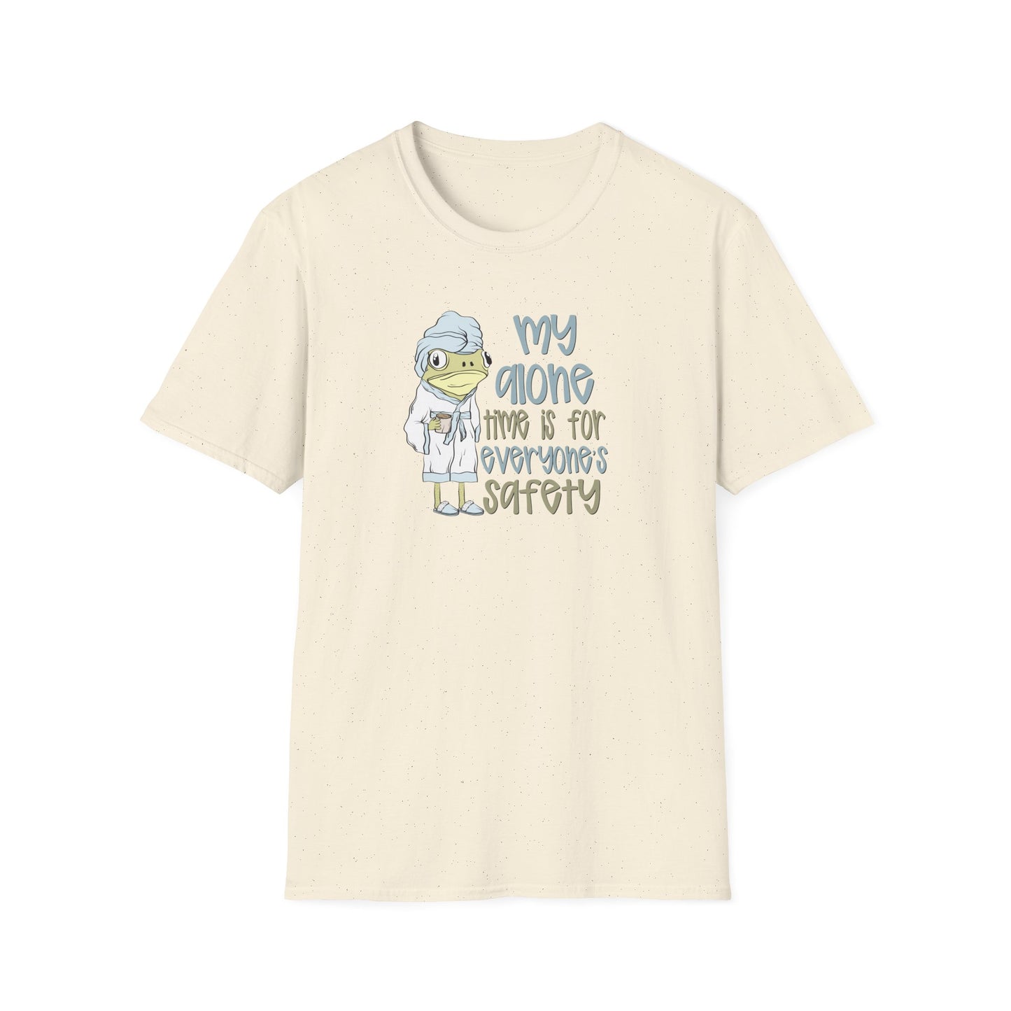 Funny Frog Softstyle T-Shirt: My Alone Time is for Everyone's Safety Shirt