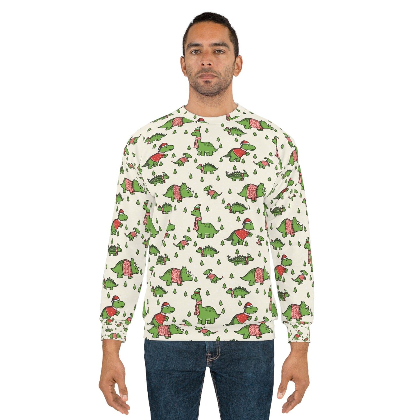 Christmas dinosaurs Sweatshirt for holiday season for dinosaur lover