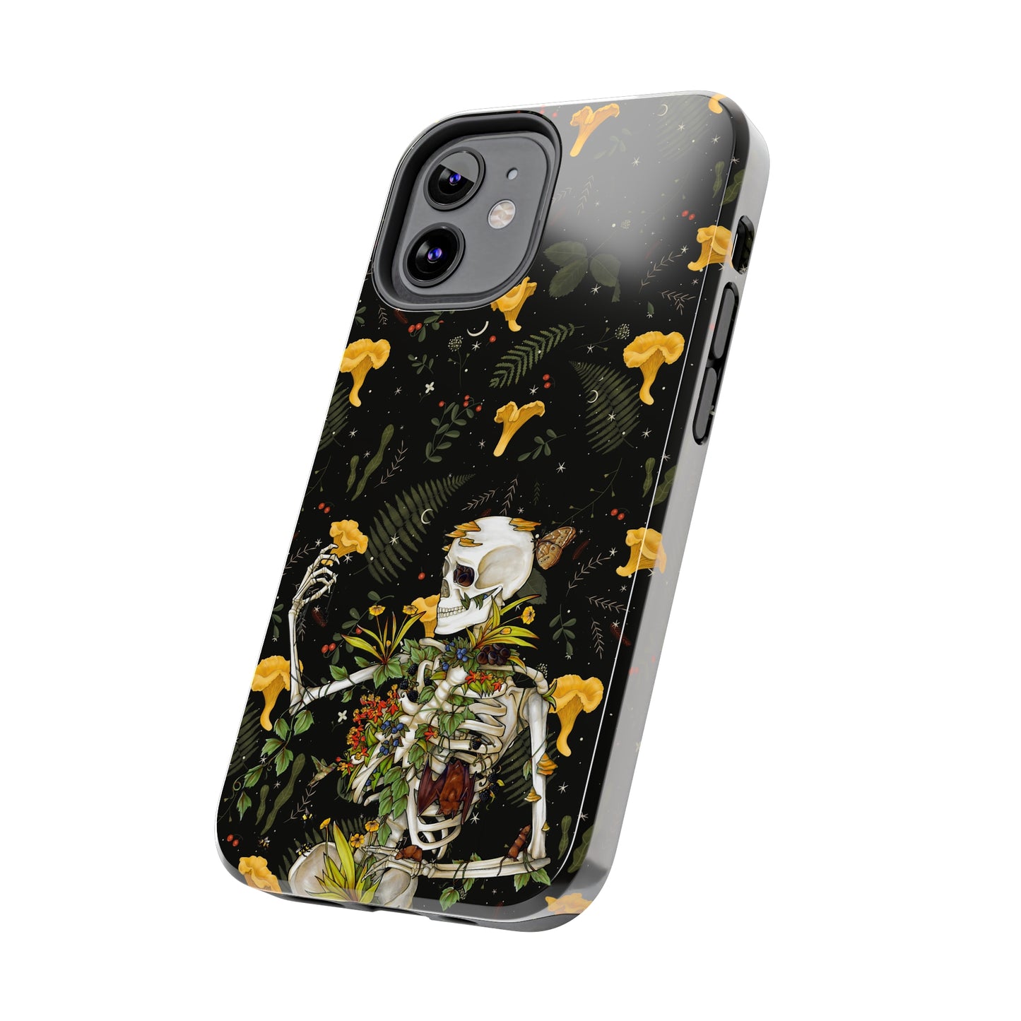 Mushrooms, skeleton and plants Tough Phone be Cases, Case-Matefor iPhone 15, iPhone 14, iPhone 13, iPhone 12 and iPhone 11