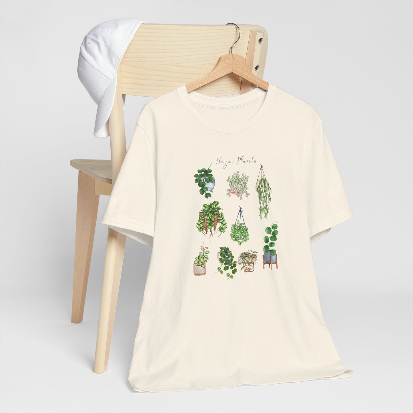 Plant shirt with Hoya plants. Hoya plants lover. Botanical gift. Hanging plants top Unisex Jersey Short Sleeve Tee