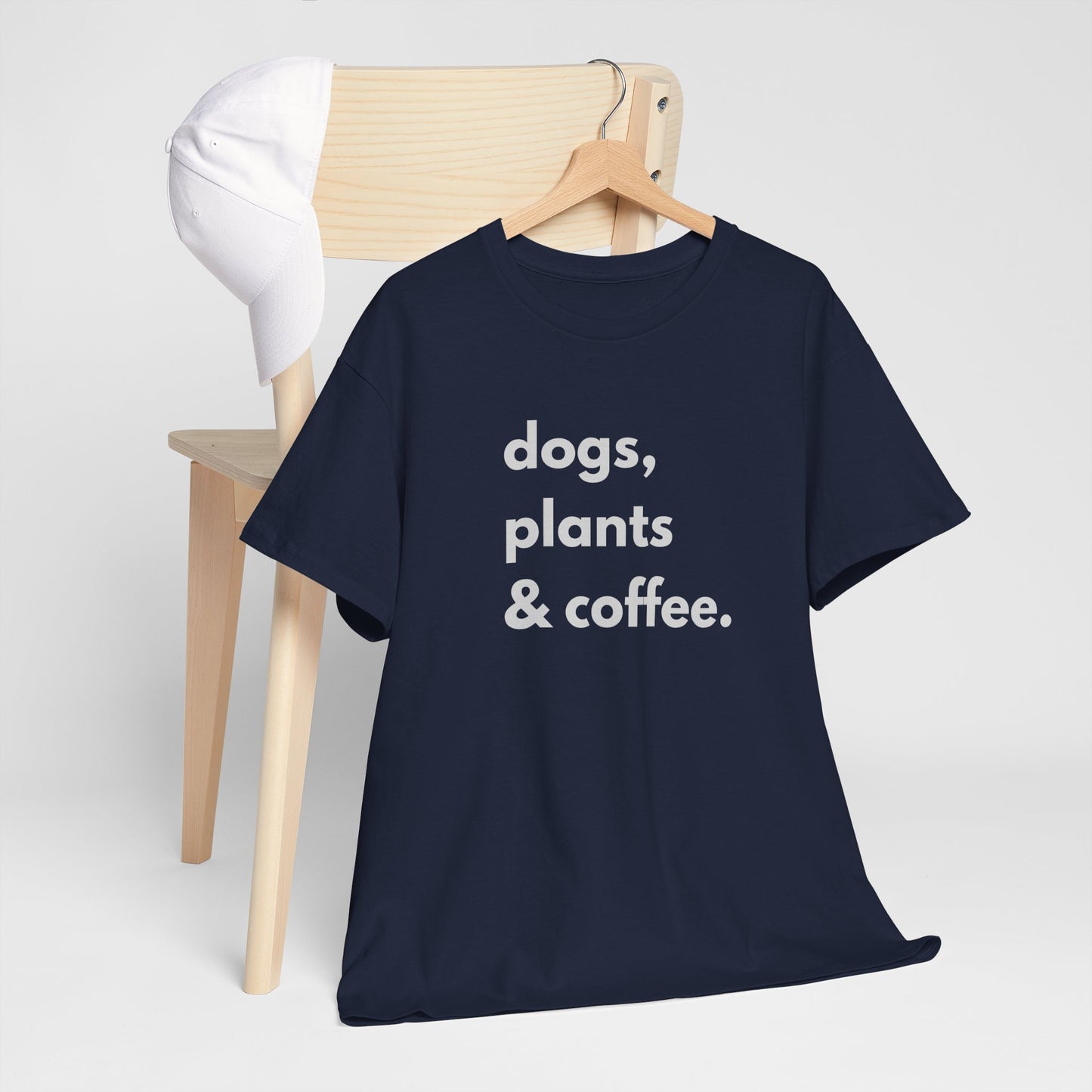 Dogs, Plants, and Coffee Unisex shirt