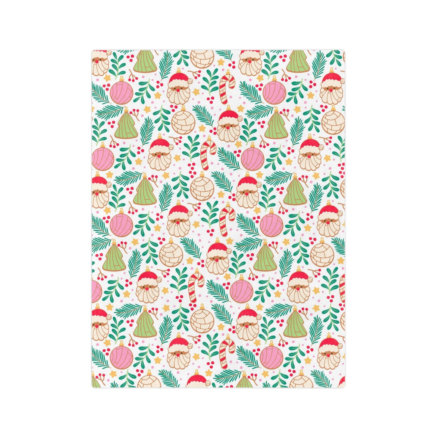 Feliz navidad Blanket for holiday season. Concha blanket for baker, panadero or Mexican family.