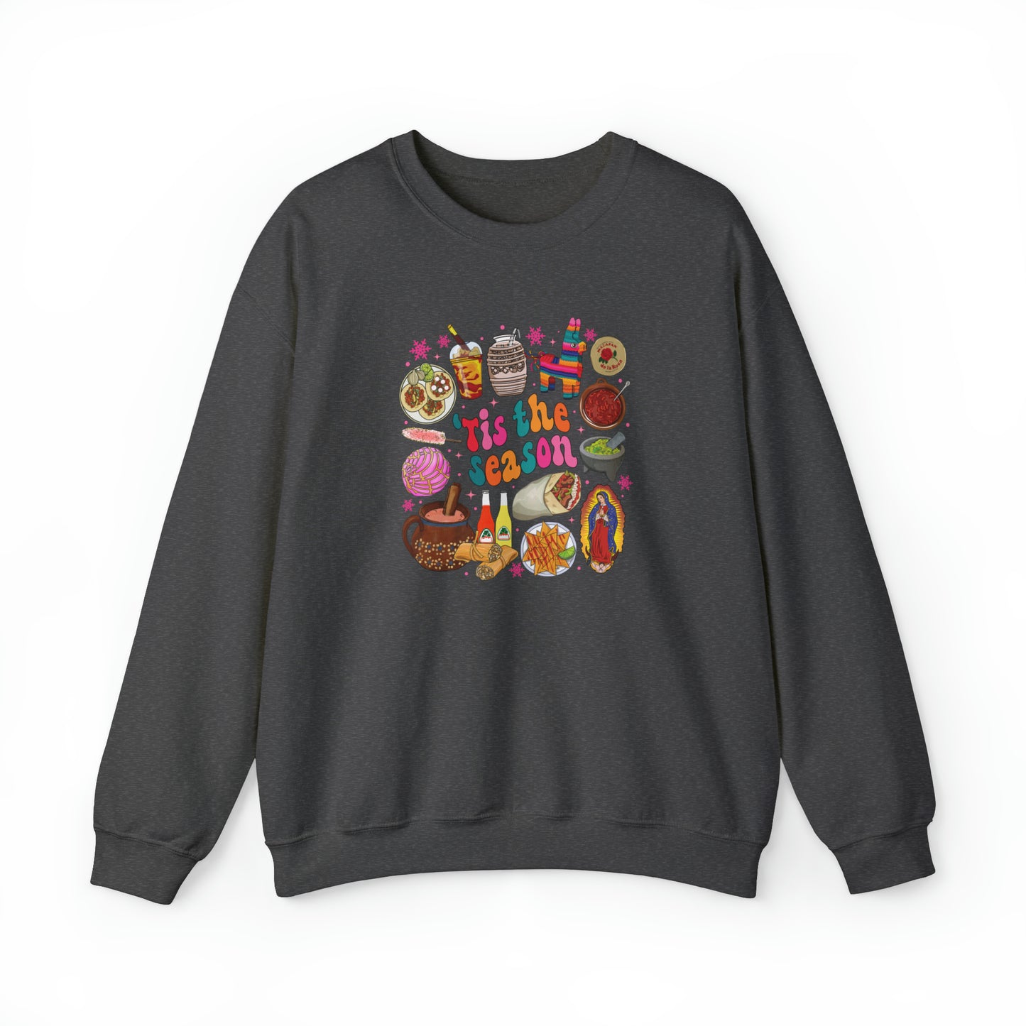 Feliz navidad Unisex Heavy Sweatshirt. This is the season Mexican style sweatshirt. Mexican Christmas