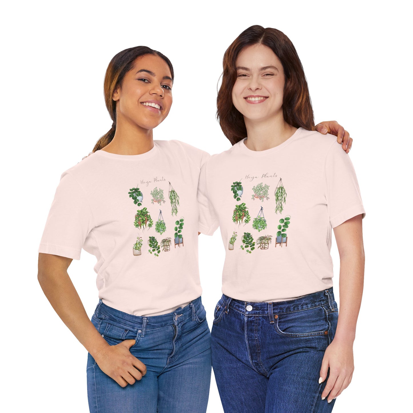 Plant shirt with Hoya plants. Hoya plants lover. Botanical gift. Hanging plants top Unisex Jersey Short Sleeve Tee