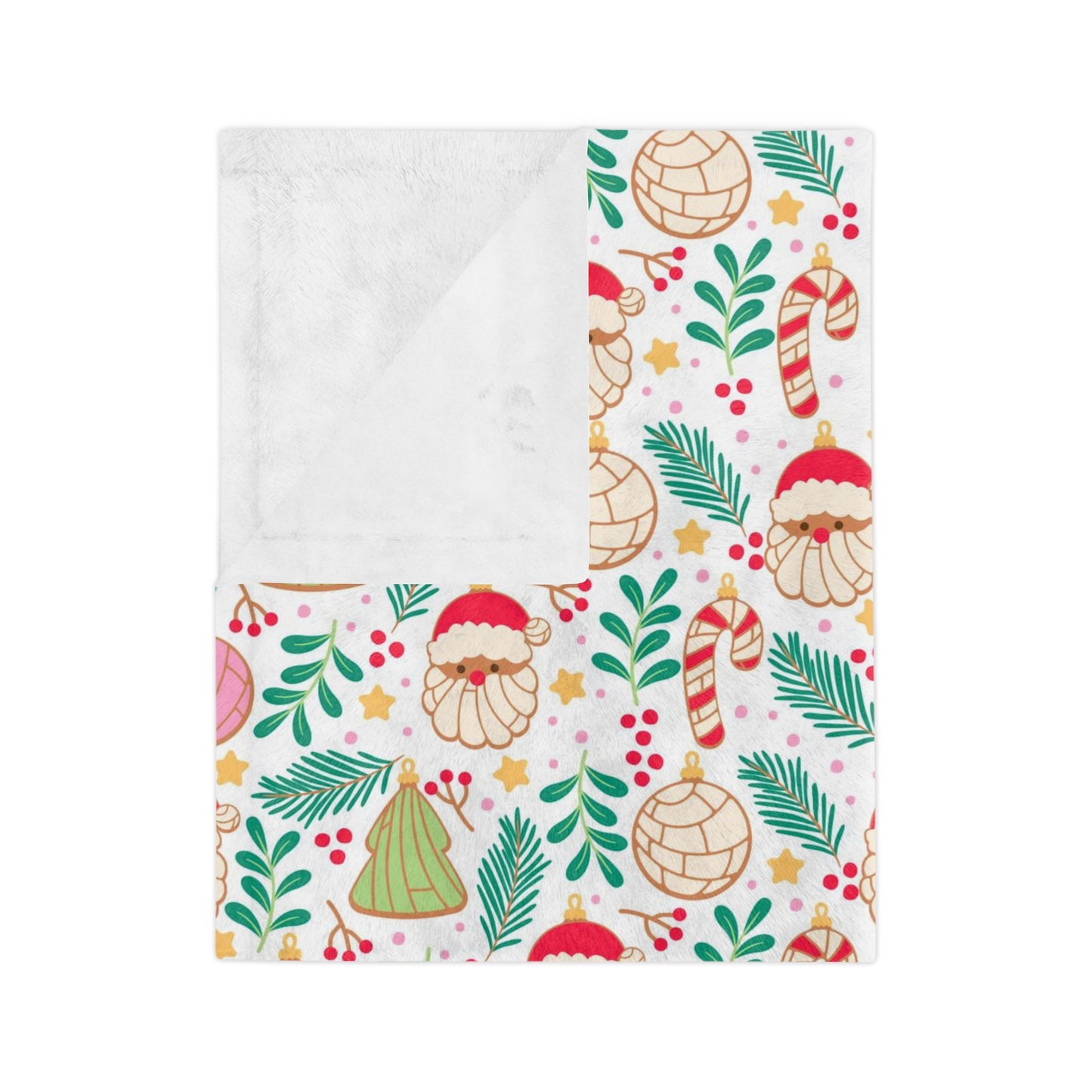 Feliz navidad Blanket for holiday season. Concha blanket for baker, panadero or Mexican family.