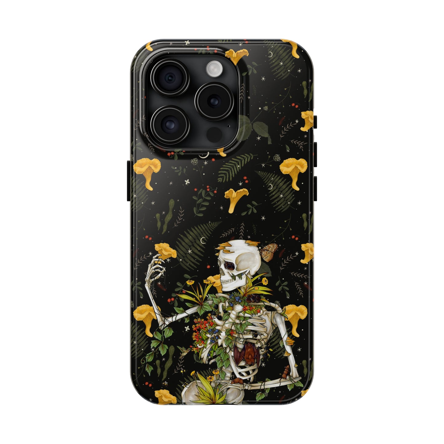 Mushrooms, skeleton and plants Tough Phone be Cases, Case-Matefor iPhone 15, iPhone 14, iPhone 13, iPhone 12 and iPhone 11
