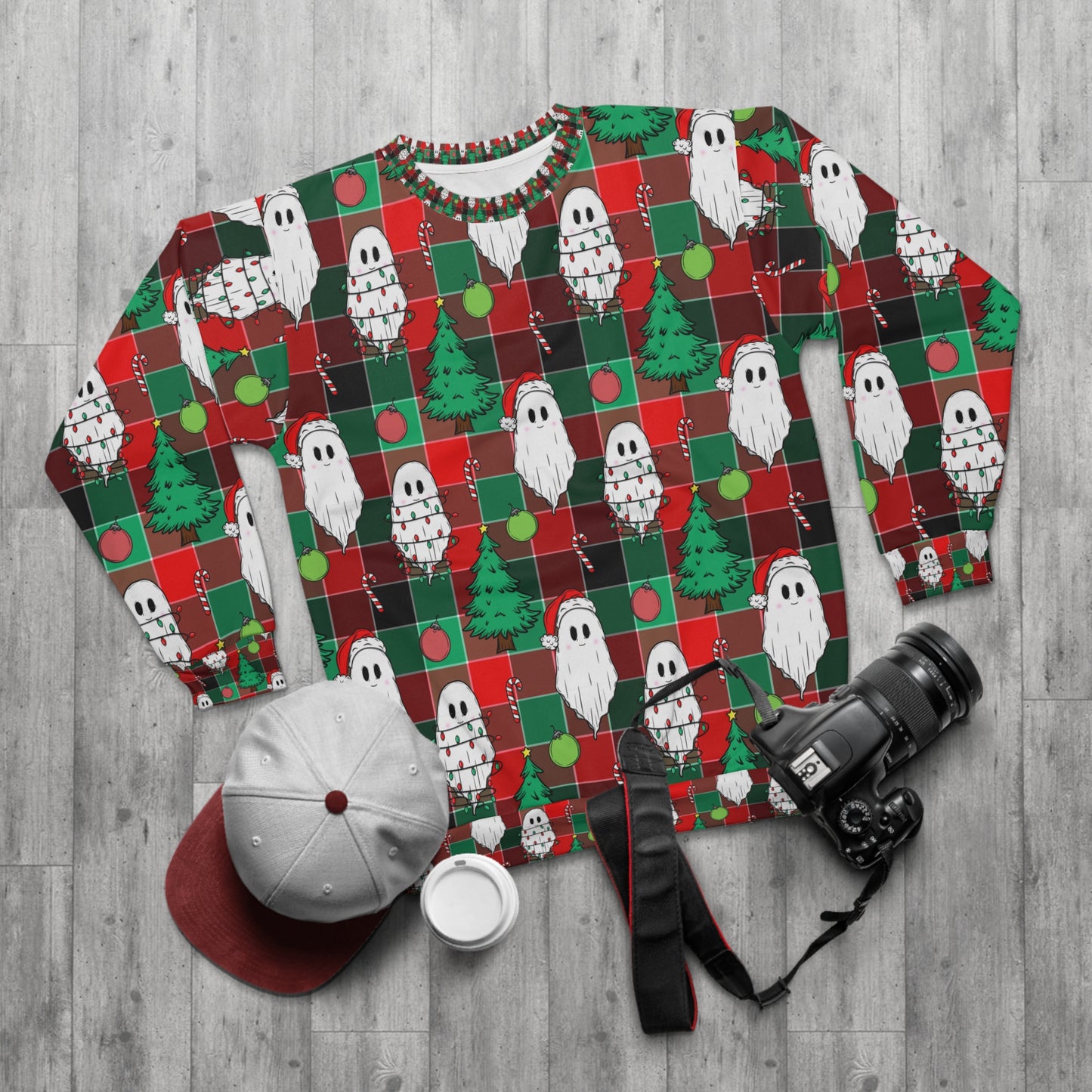 Christmas ghosts Unisex Sweatshirt for holiday season.