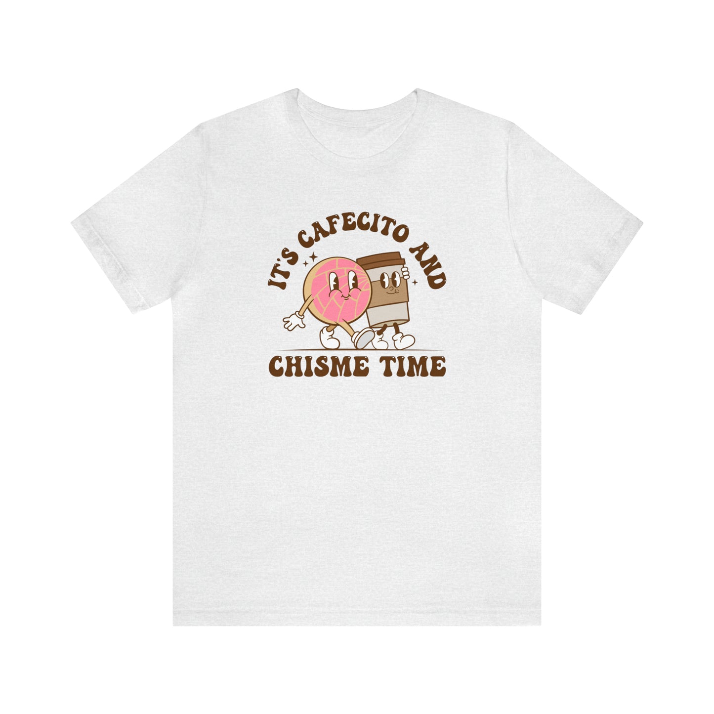 Cafecito y chisme time tshirt for Latina friend, Mexican best friend or comadre. Christmas gift for Mexican chismosa amiga.