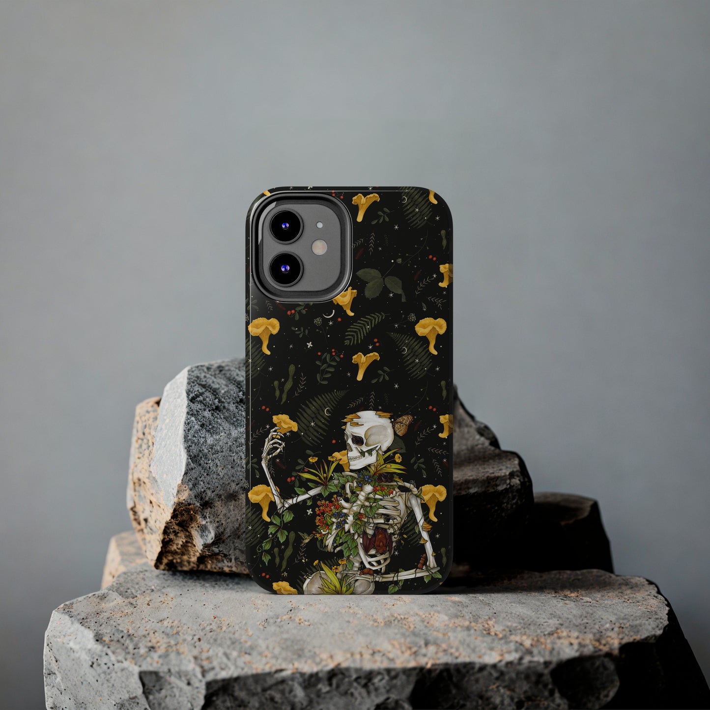 Mushrooms, skeleton and plants Tough Phone be Cases, Case-Matefor iPhone 15, iPhone 14, iPhone 13, iPhone 12 and iPhone 11