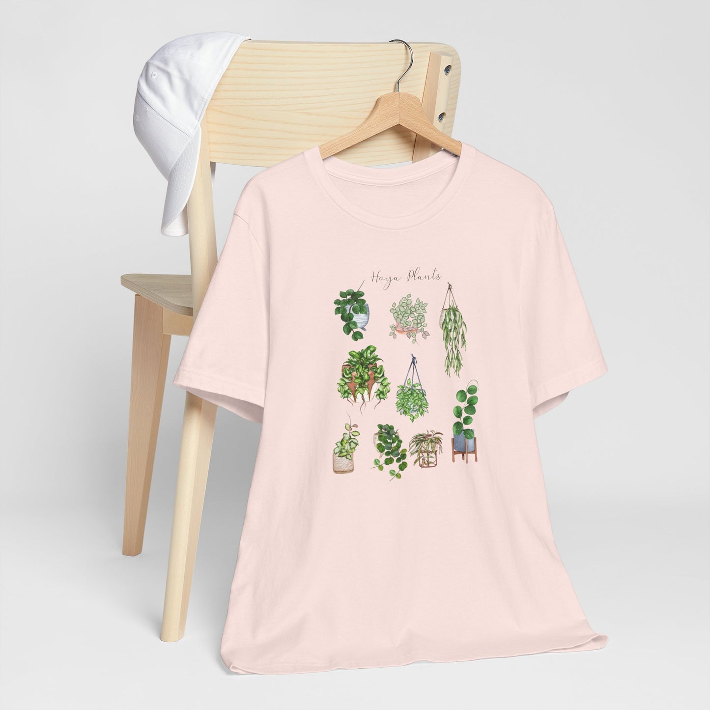 Plant shirt with Hoya plants. Hoya plants lover. Botanical gift. Hanging plants top Unisex Jersey Short Sleeve Tee