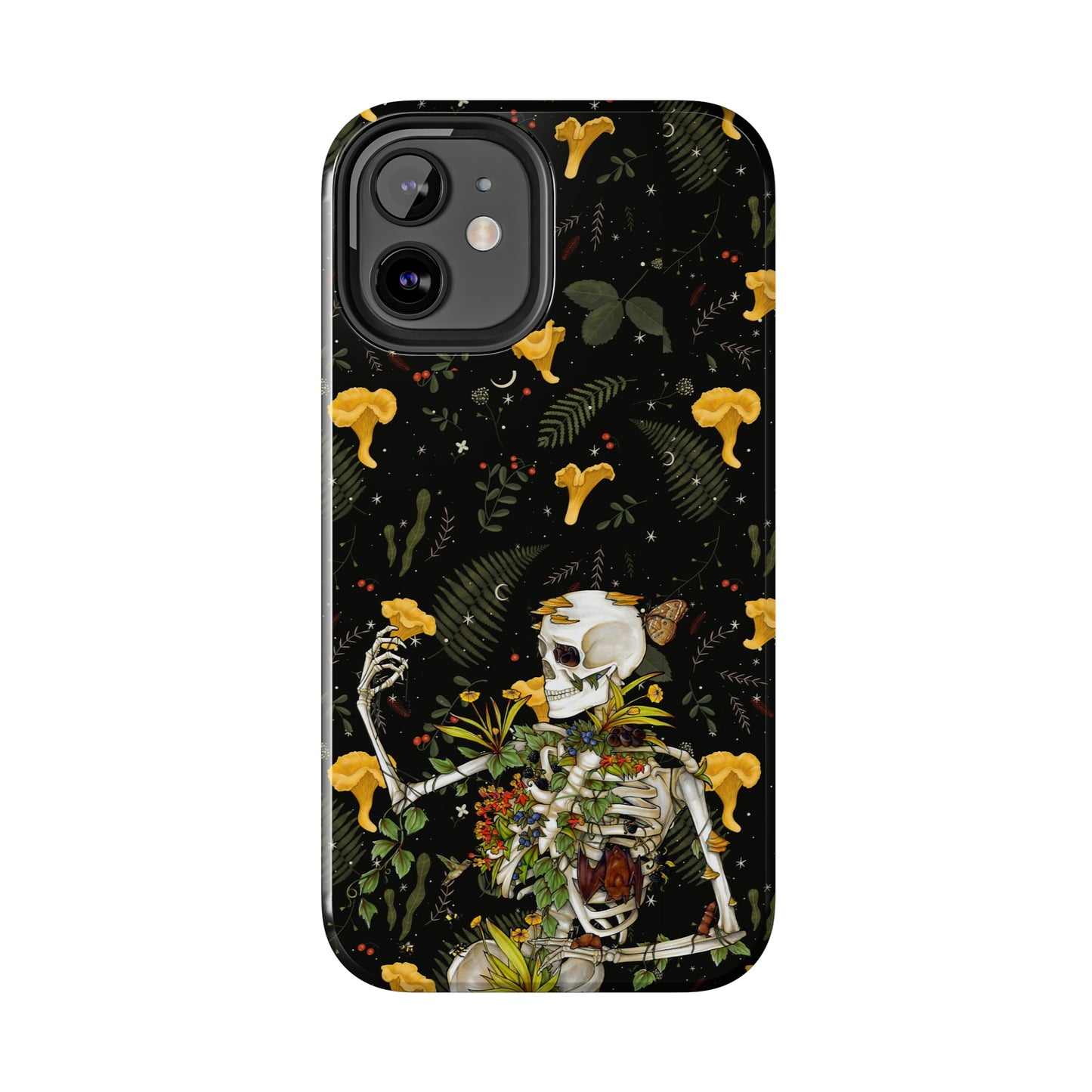 Mushrooms, skeleton and plants Tough Phone be Cases, Case-Matefor iPhone 15, iPhone 14, iPhone 13, iPhone 12 and iPhone 11