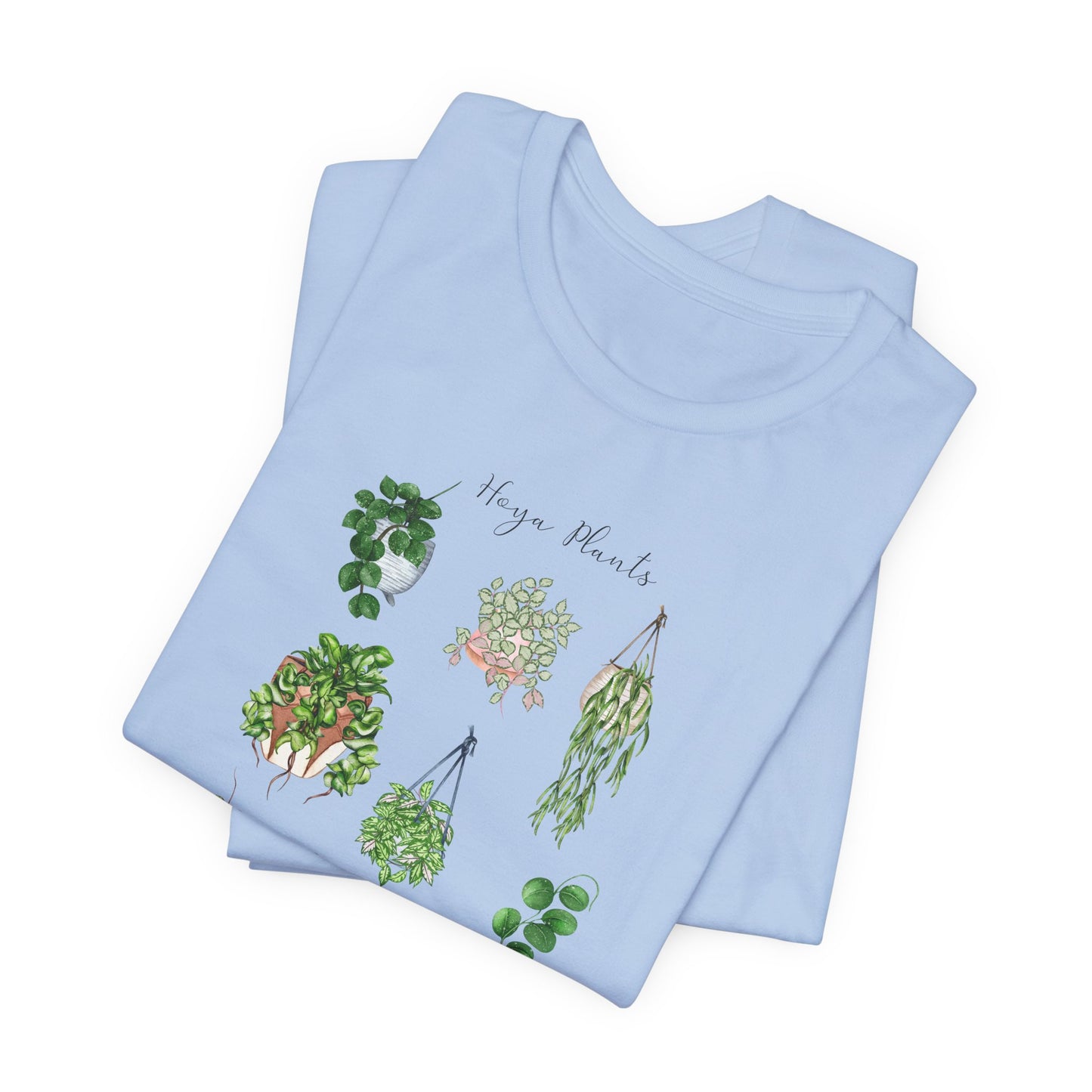 Plant shirt with Hoya plants. Hoya plants lover. Botanical gift. Hanging plants top Unisex Jersey Short Sleeve Tee