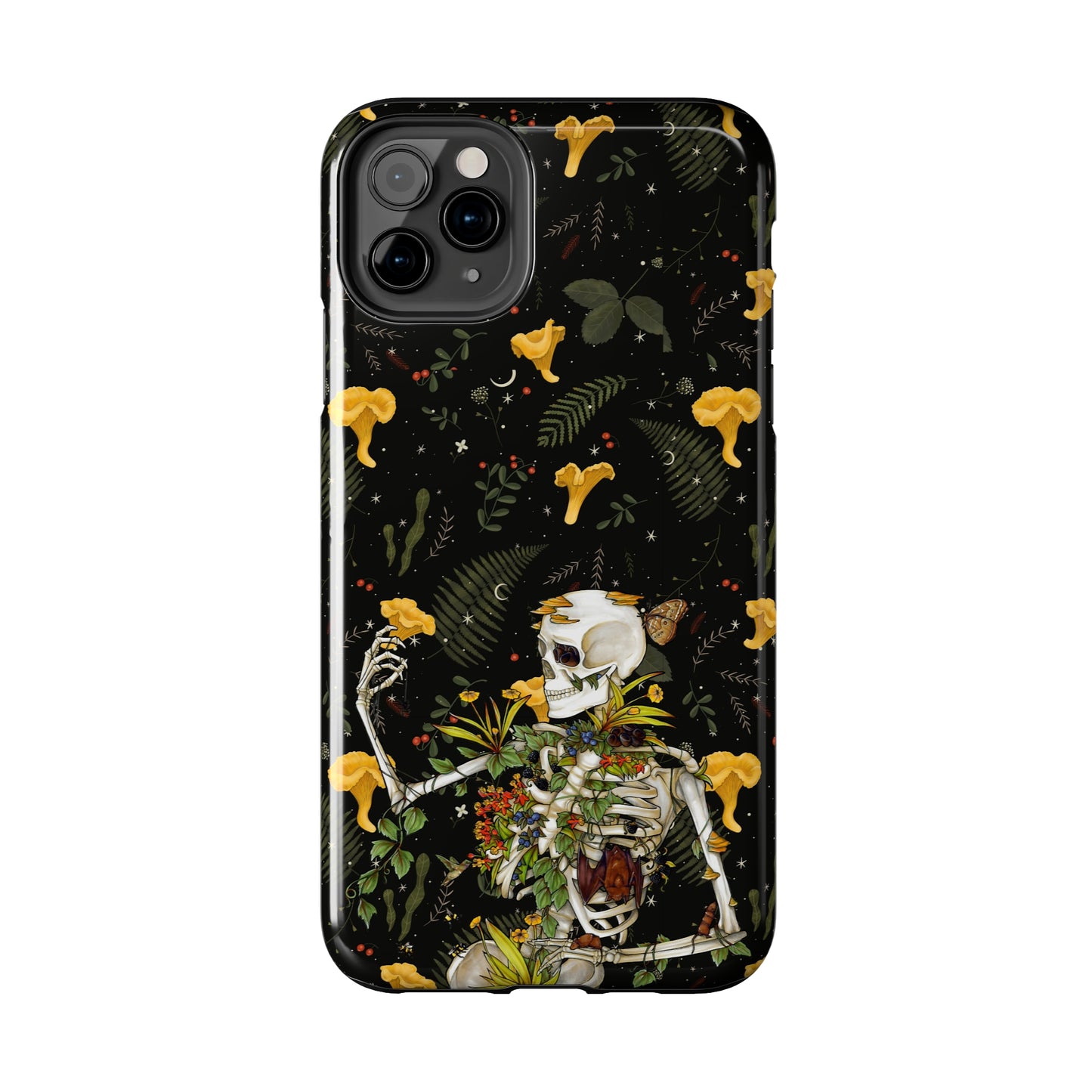 Mushrooms, skeleton and plants Tough Phone be Cases, Case-Matefor iPhone 15, iPhone 14, iPhone 13, iPhone 12 and iPhone 11