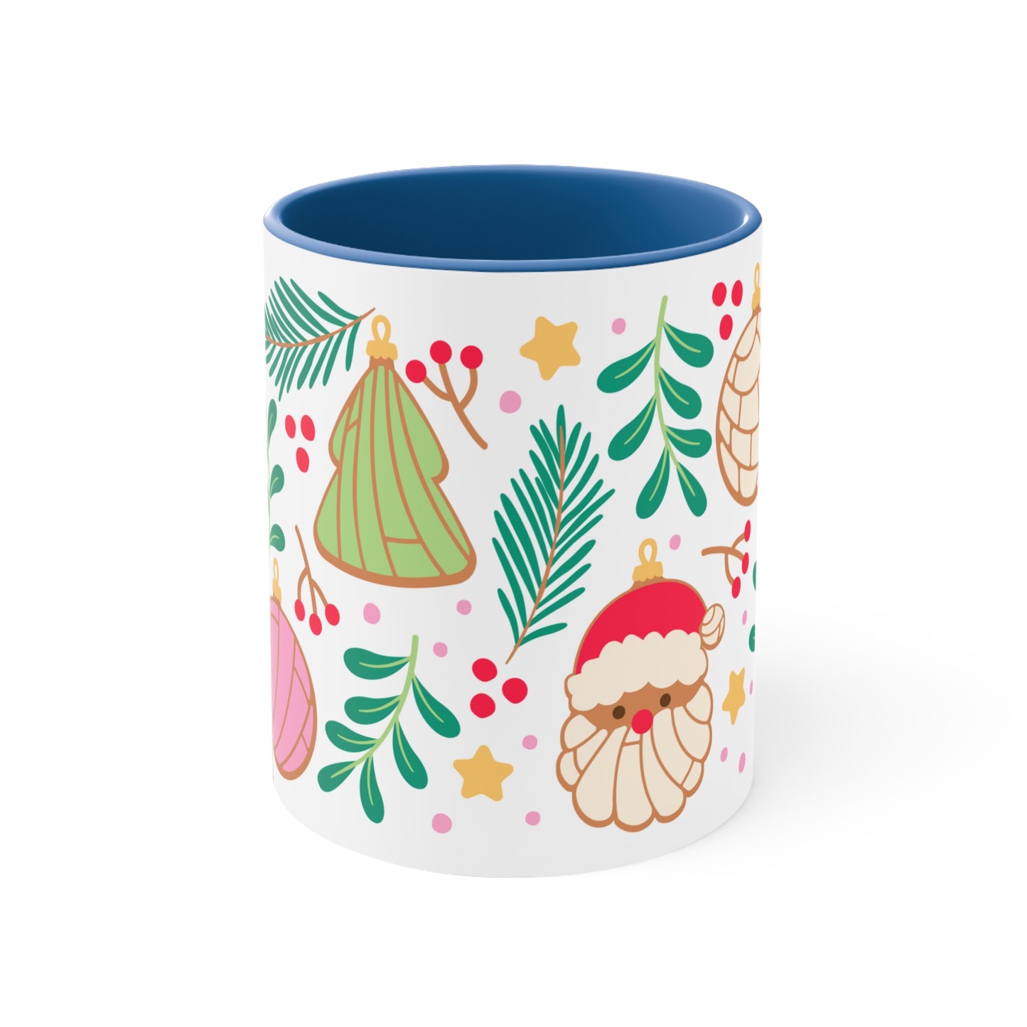 Navidad pan dulce Coffee Mug, 11oz for Mexican friends or Mexican mom. Concha mug. Regalo de navidad para mexicanos y latinos.