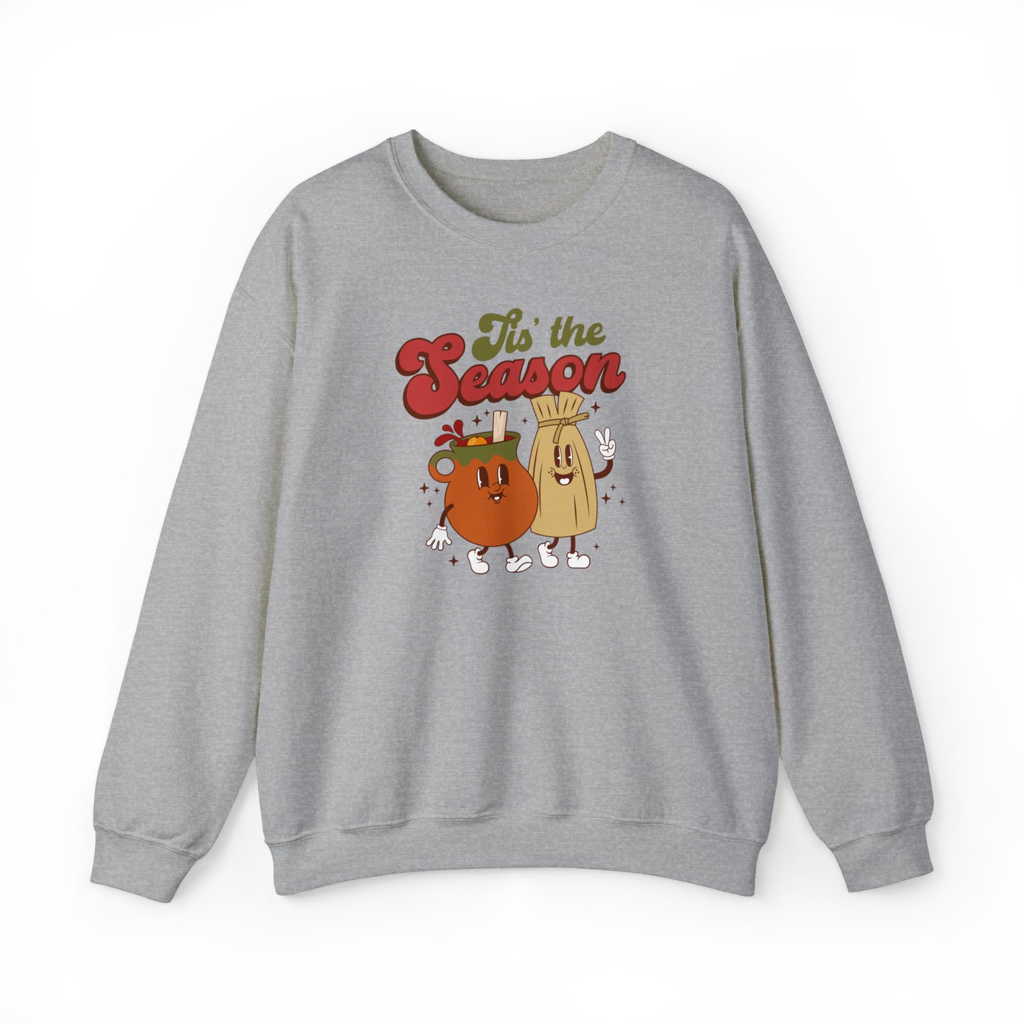 This is the season sweatshirts for Mexicans. Tamales y ponche sweatshirt para navidad. Navidad sweatshirt for Mexican family, Mexican friend