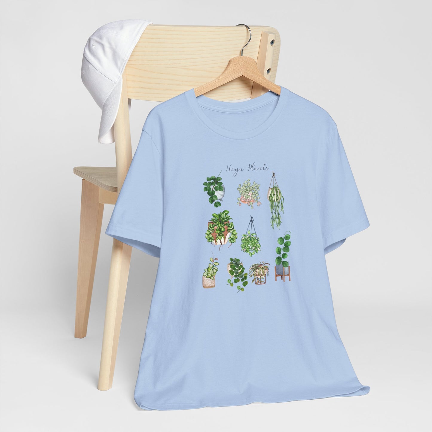 Plant shirt with Hoya plants. Hoya plants lover. Botanical gift. Hanging plants top Unisex Jersey Short Sleeve Tee