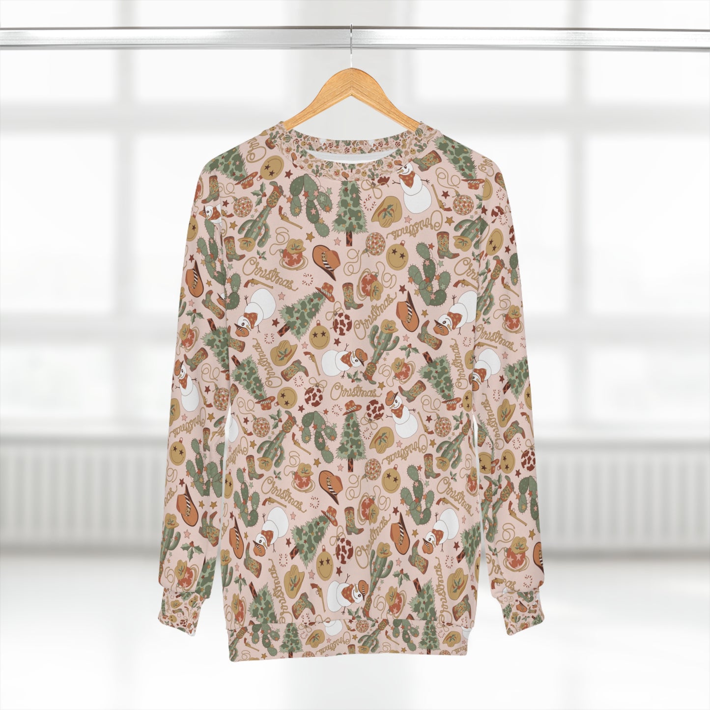 western christmas Unisex Sweatshirt for cowboys and cowgirls. western christmas. Howdy Christmas sweater.