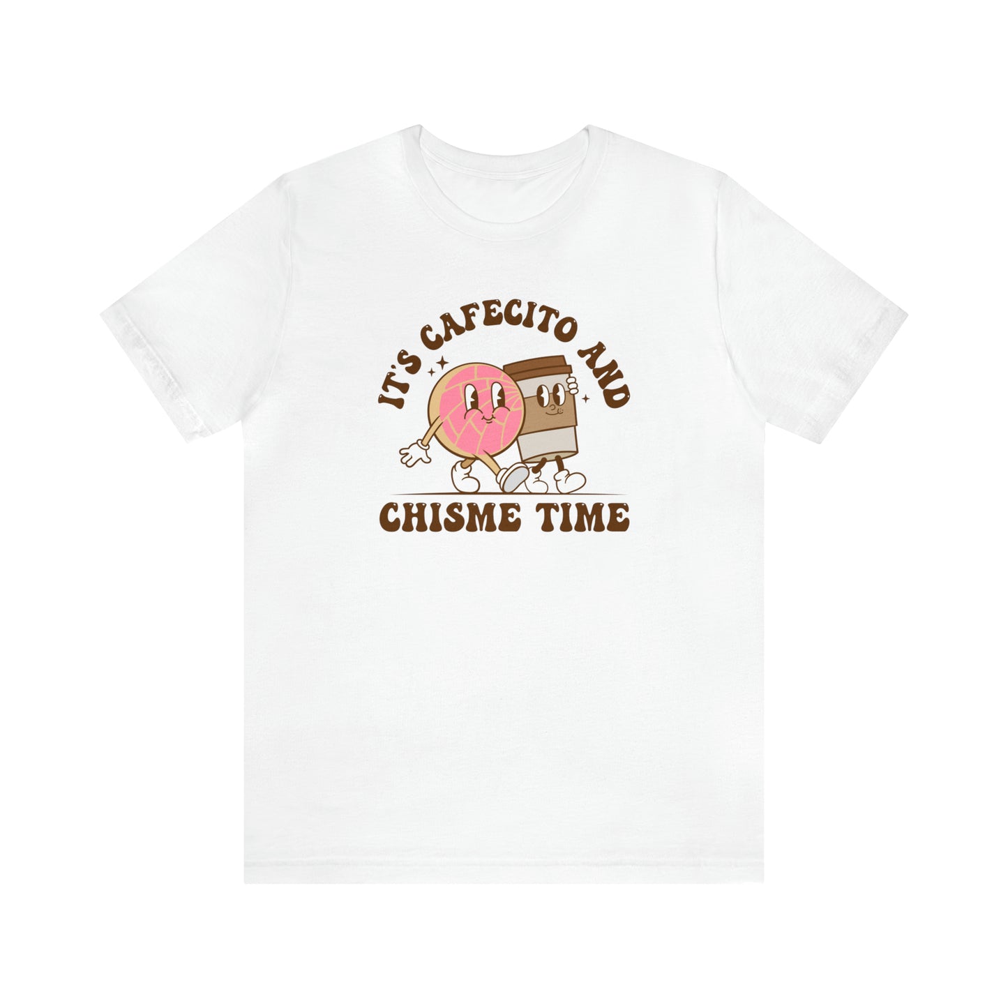 Cafecito y chisme time tshirt for Latina friend, Mexican best friend or comadre. Christmas gift for Mexican chismosa amiga.