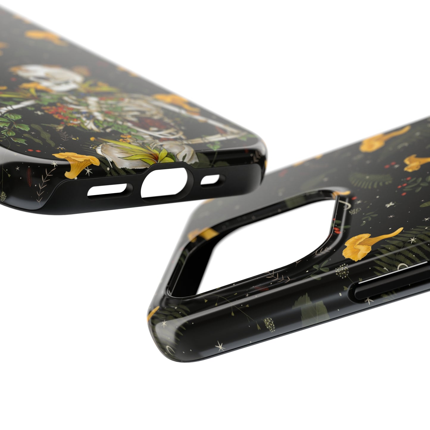 Mushrooms, skeleton and plants Tough Phone be Cases, Case-Matefor iPhone 15, iPhone 14, iPhone 13, iPhone 12 and iPhone 11
