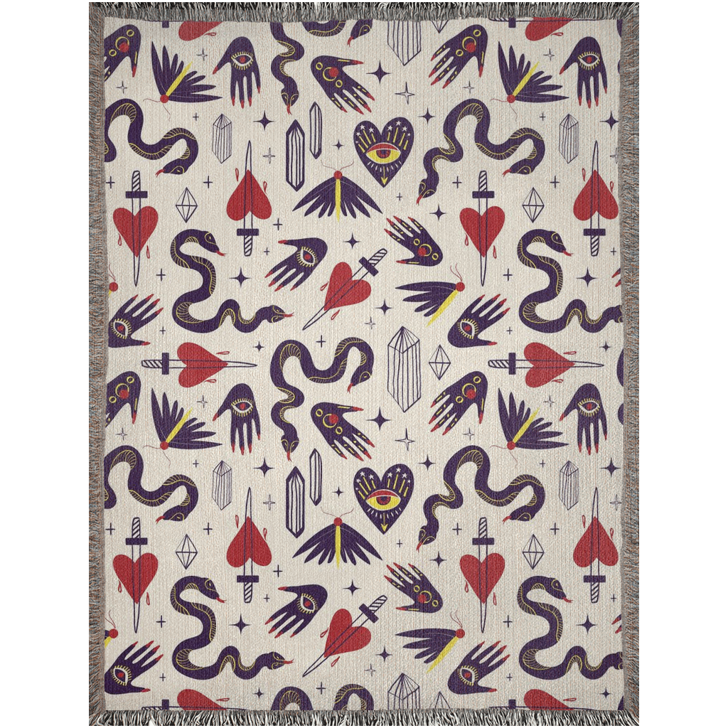Mystical Halloween Woven Blankets