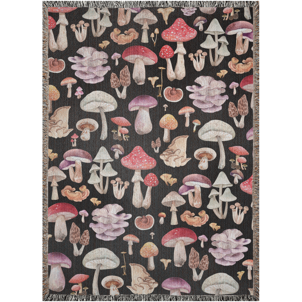 Woven discount mushroom blanket