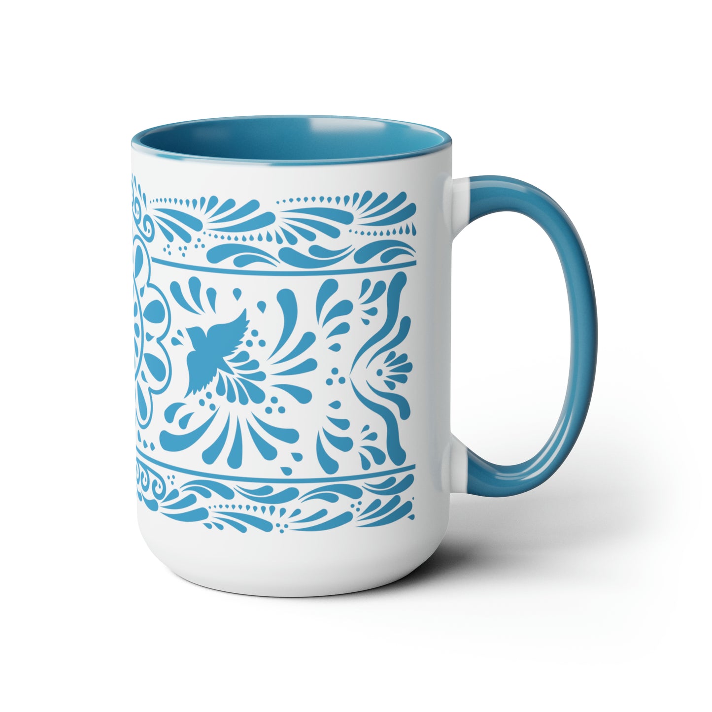 Mexican Talavera Coffee Mugs, 15oz for Mexican kitchen, Mexican home decor or Mexican decoration. Mothers Day for Mexican mom