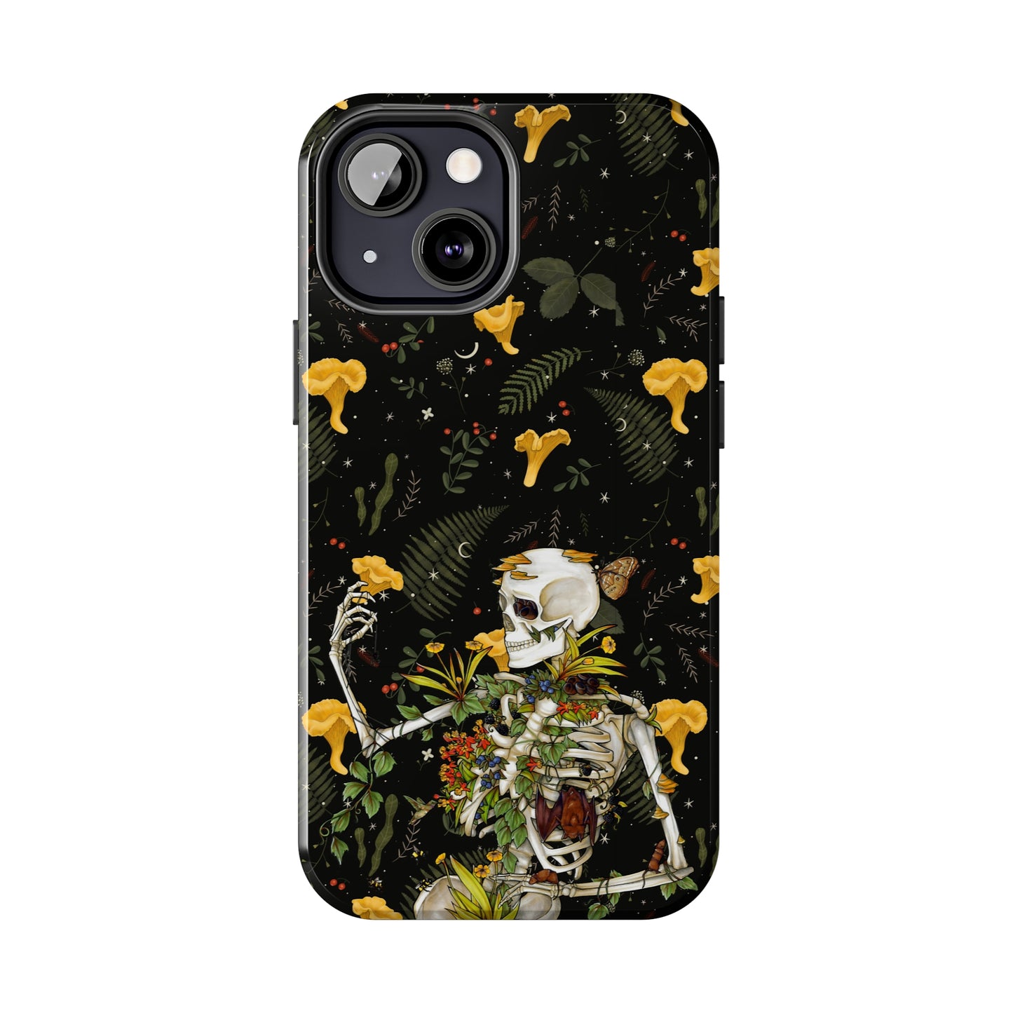 Mushrooms, skeleton and plants Tough Phone be Cases, Case-Matefor iPhone 15, iPhone 14, iPhone 13, iPhone 12 and iPhone 11