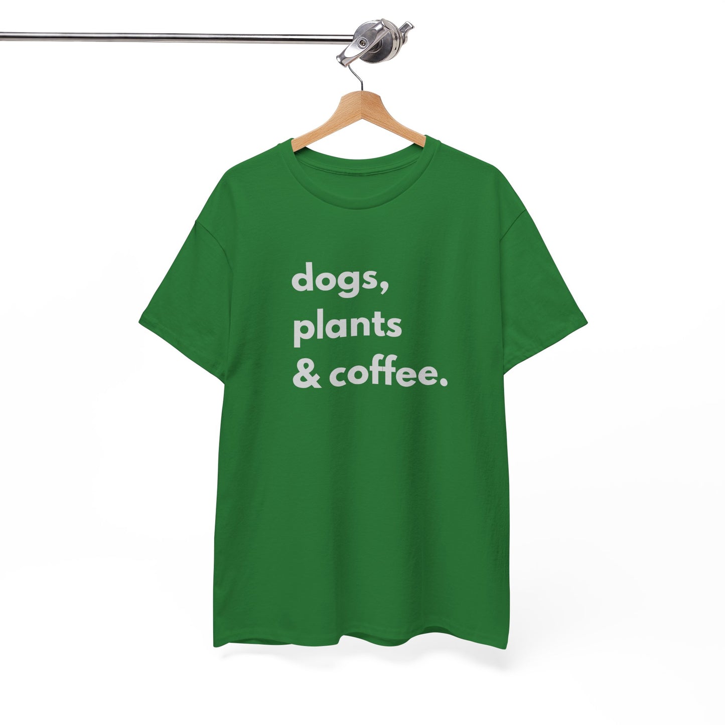 Dogs, Plants, and Coffee Unisex shirt