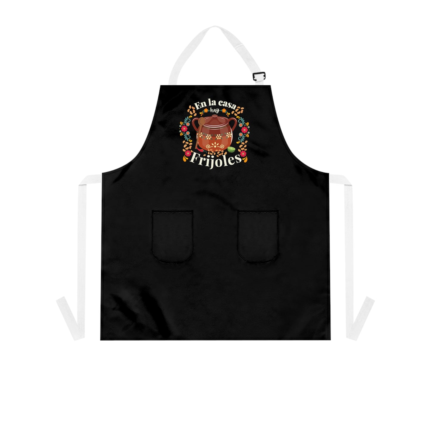 En la casa hay frijoles mandil. Funny Mexican Apron for Mexican mom or Mexican dad. Mexican wife gift