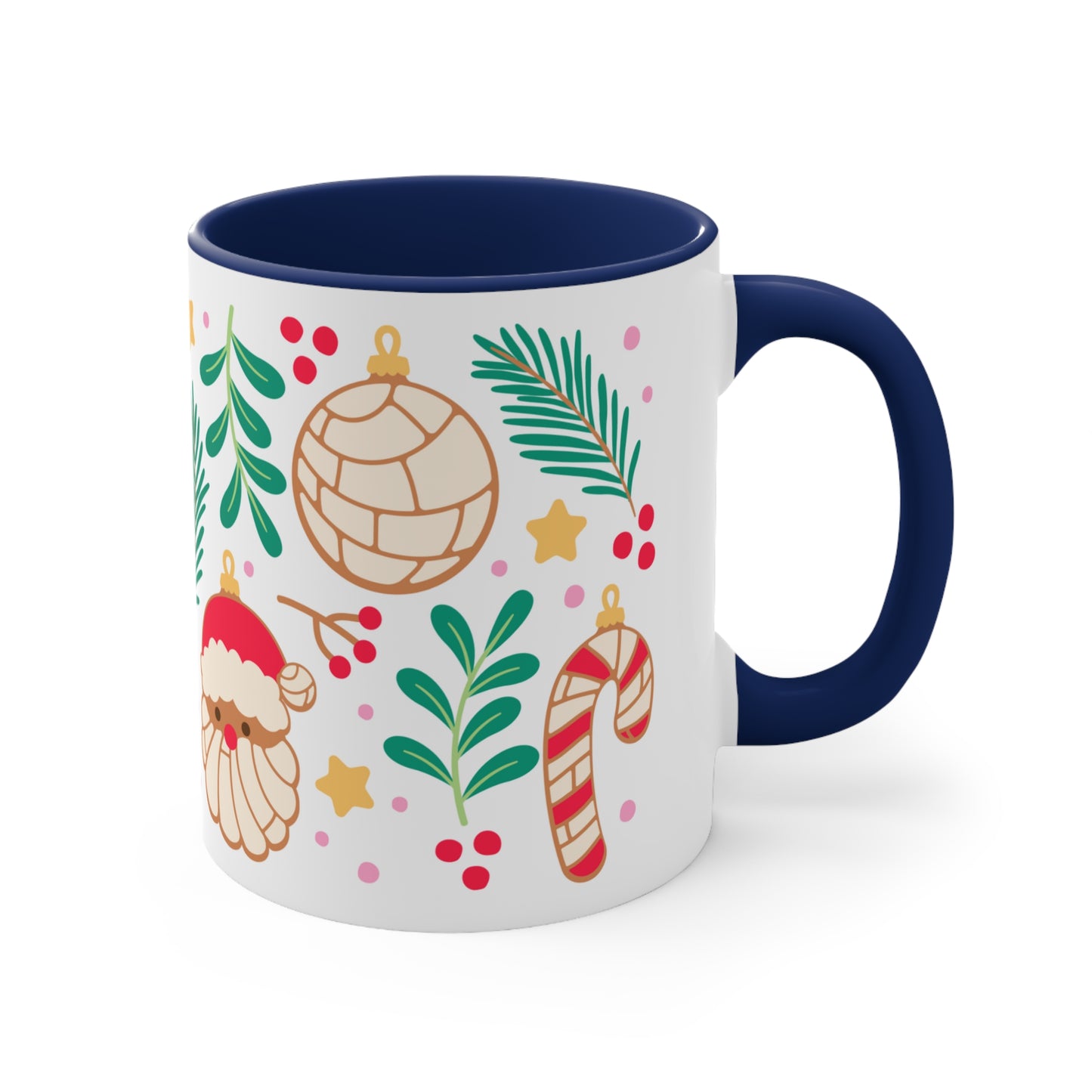 Navidad pan dulce Coffee Mug, 11oz for Mexican friends or Mexican mom. Concha mug. Regalo de navidad para mexicanos y latinos.