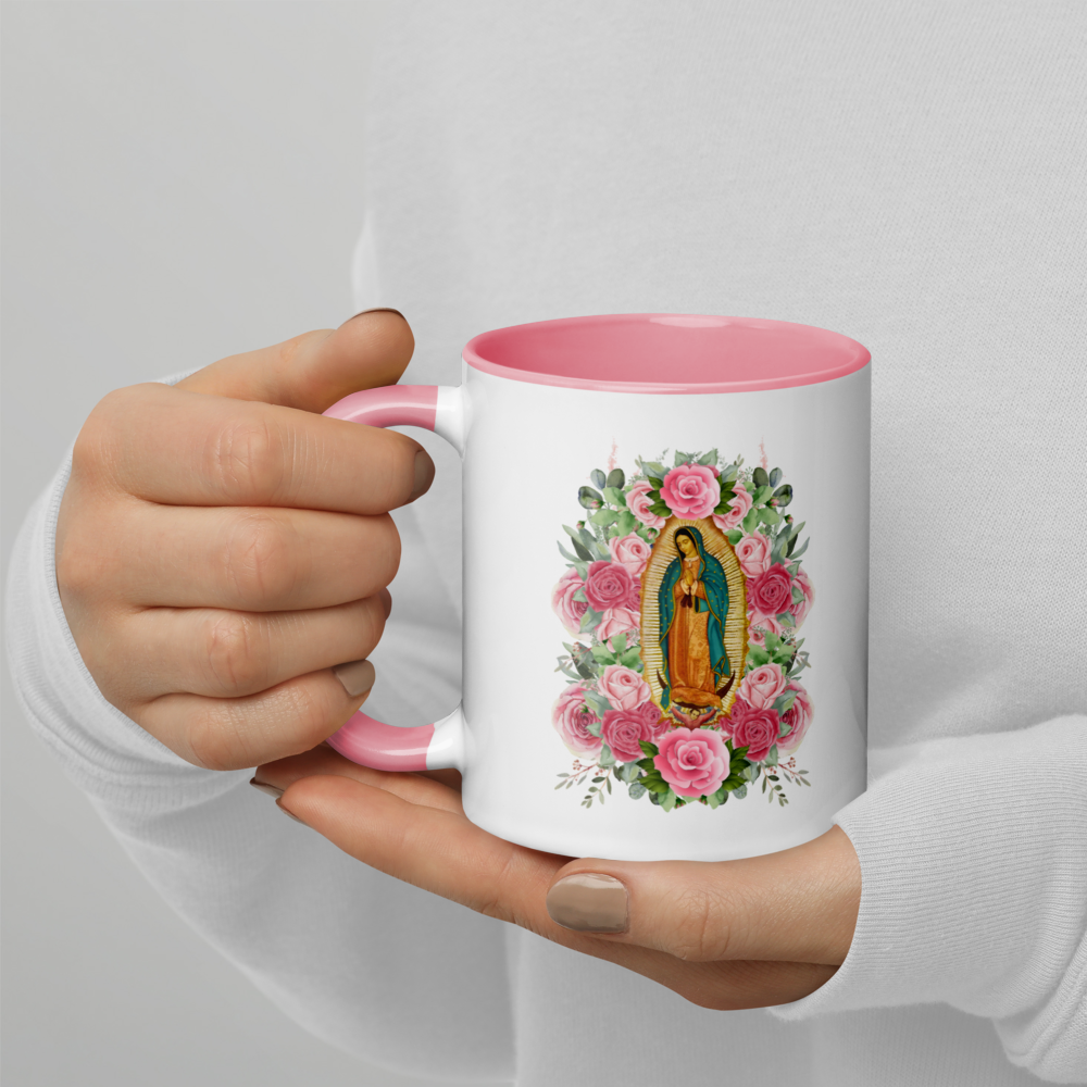 Virgencita de Guadalupe Coffee Mug, 11oz. Mother’s Day gift for Catholic mom or guadalupana. Lady Guadalupe mug for her.