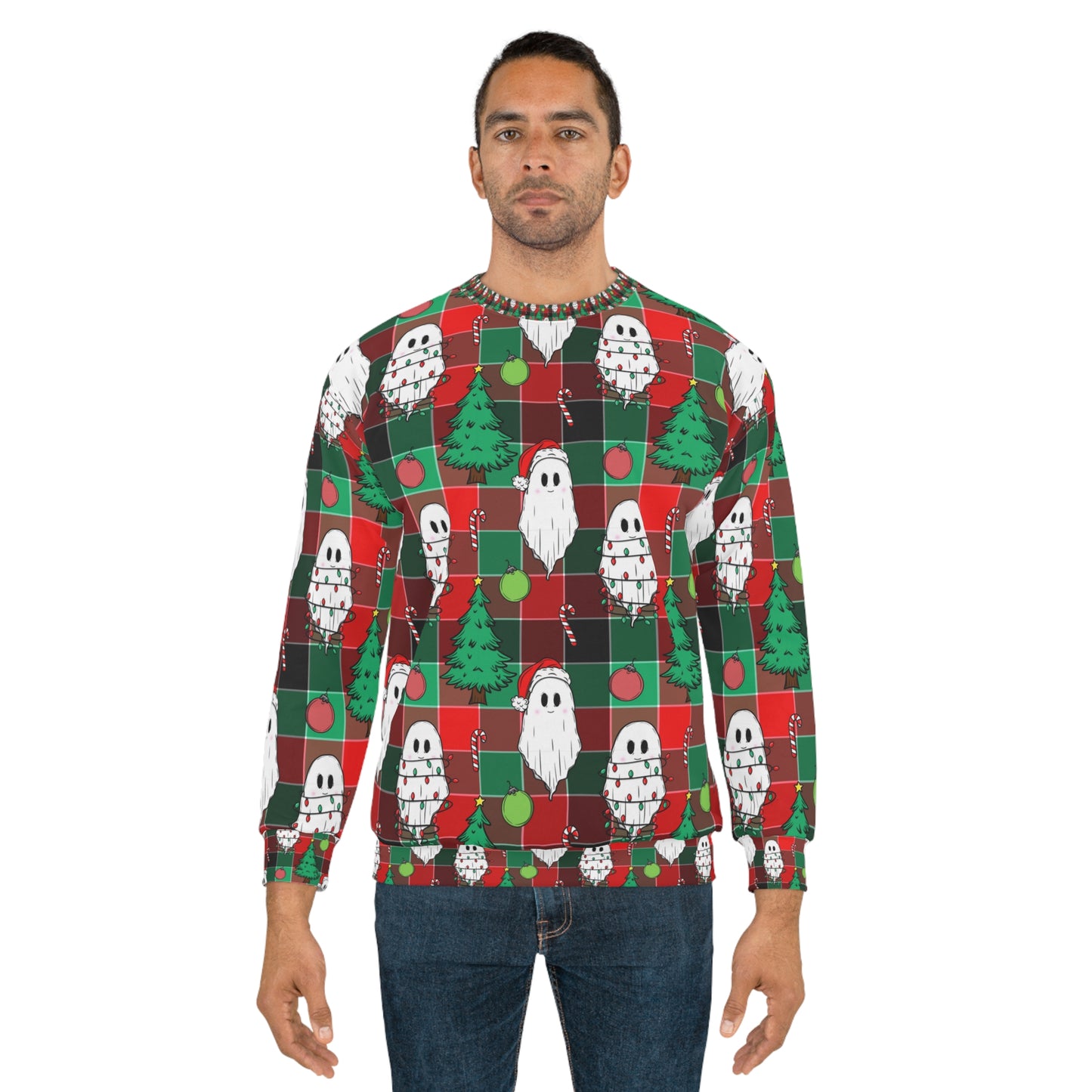 Christmas ghosts Unisex Sweatshirt for holiday season.