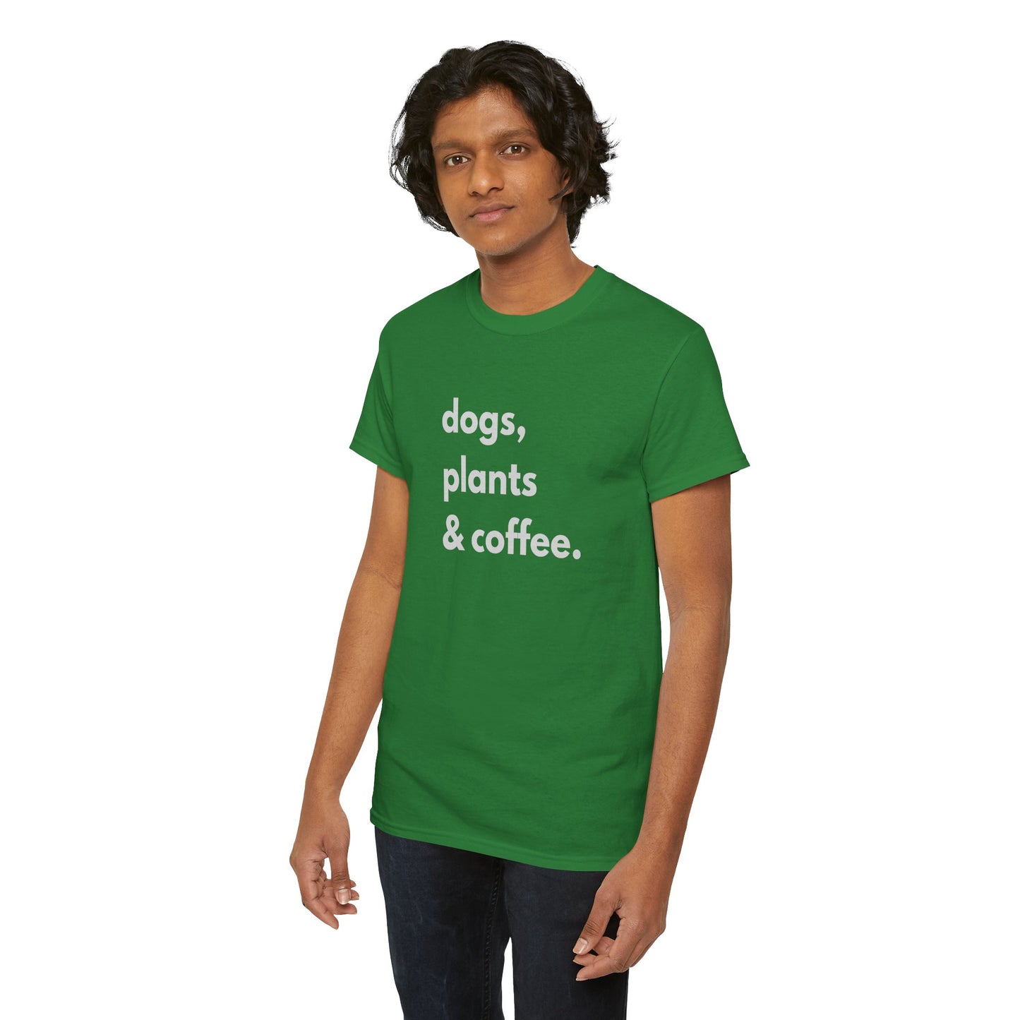 Dogs, Plants, and Coffee Unisex shirt