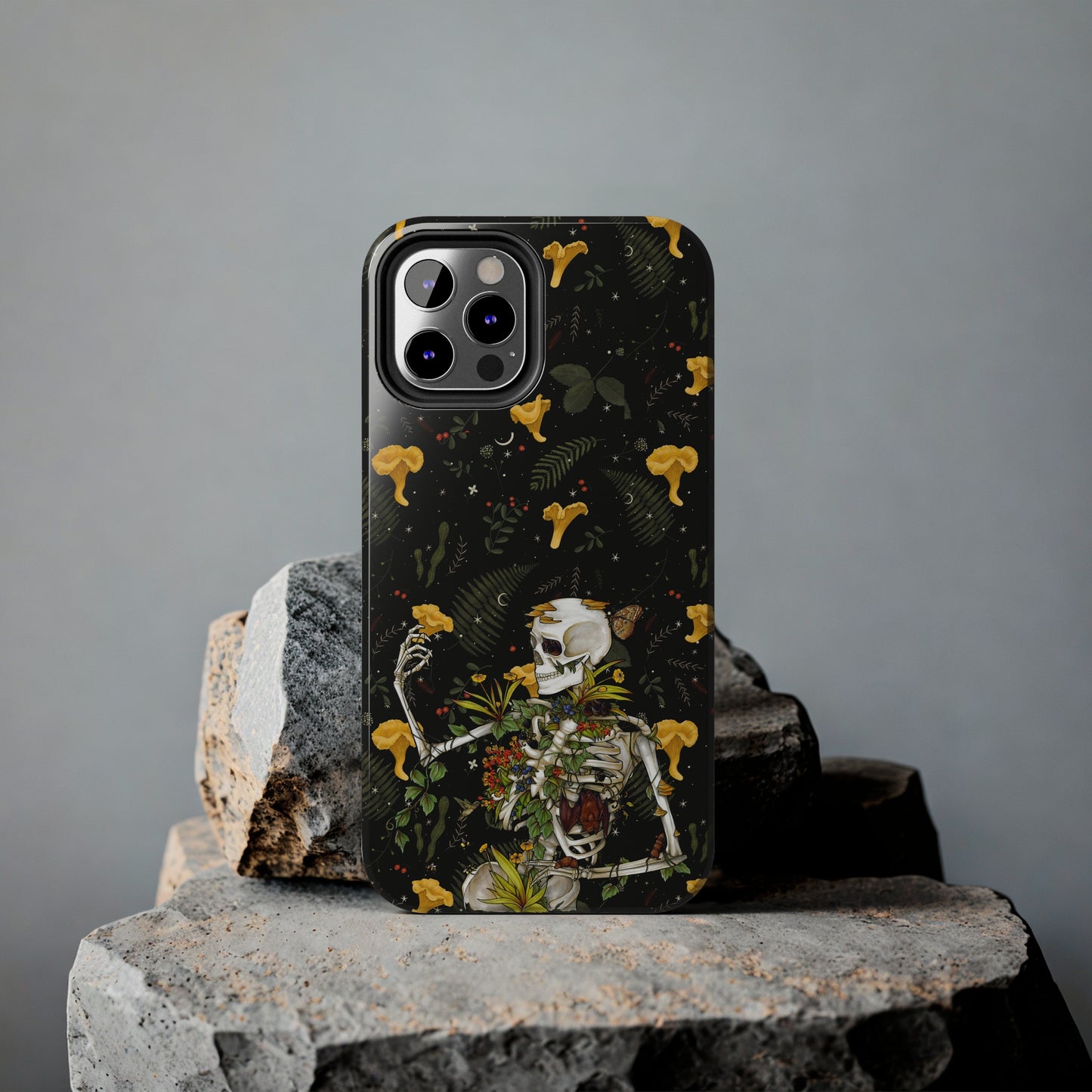 Mushrooms, skeleton and plants Tough Phone be Cases, Case-Matefor iPhone 15, iPhone 14, iPhone 13, iPhone 12 and iPhone 11