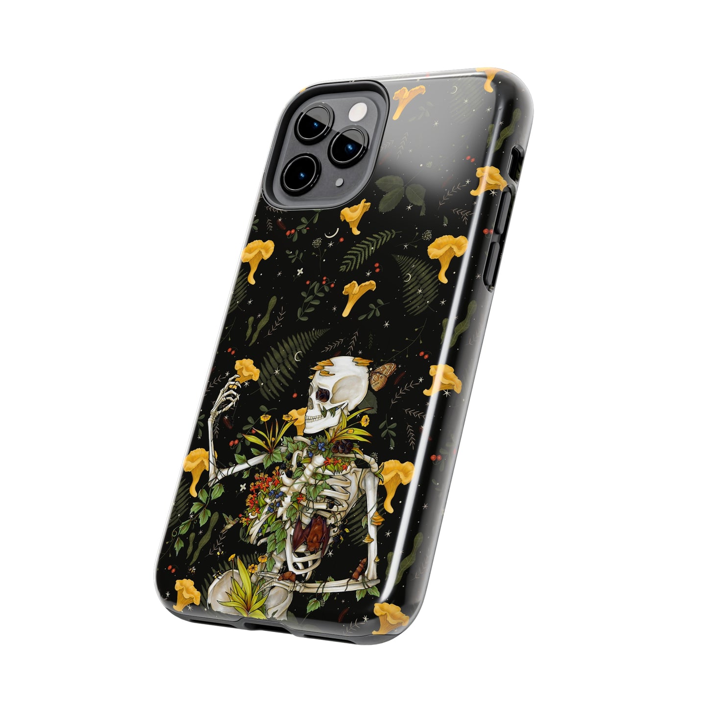 Mushrooms, skeleton and plants Tough Phone be Cases, Case-Matefor iPhone 15, iPhone 14, iPhone 13, iPhone 12 and iPhone 11