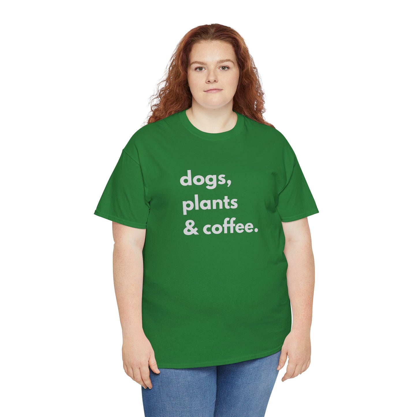 Dogs, Plants, and Coffee Unisex shirt