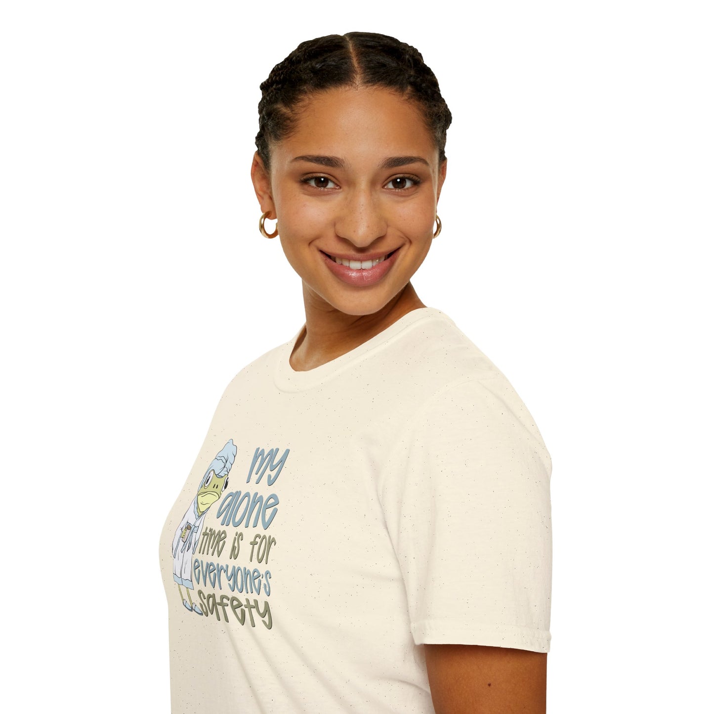Funny Frog Softstyle T-Shirt: My Alone Time is for Everyone's Safety Shirt