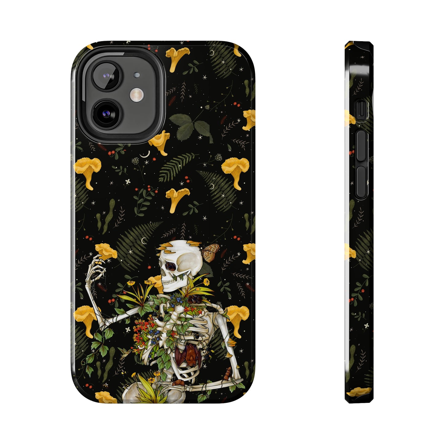 Mushrooms, skeleton and plants Tough Phone be Cases, Case-Matefor iPhone 15, iPhone 14, iPhone 13, iPhone 12 and iPhone 11