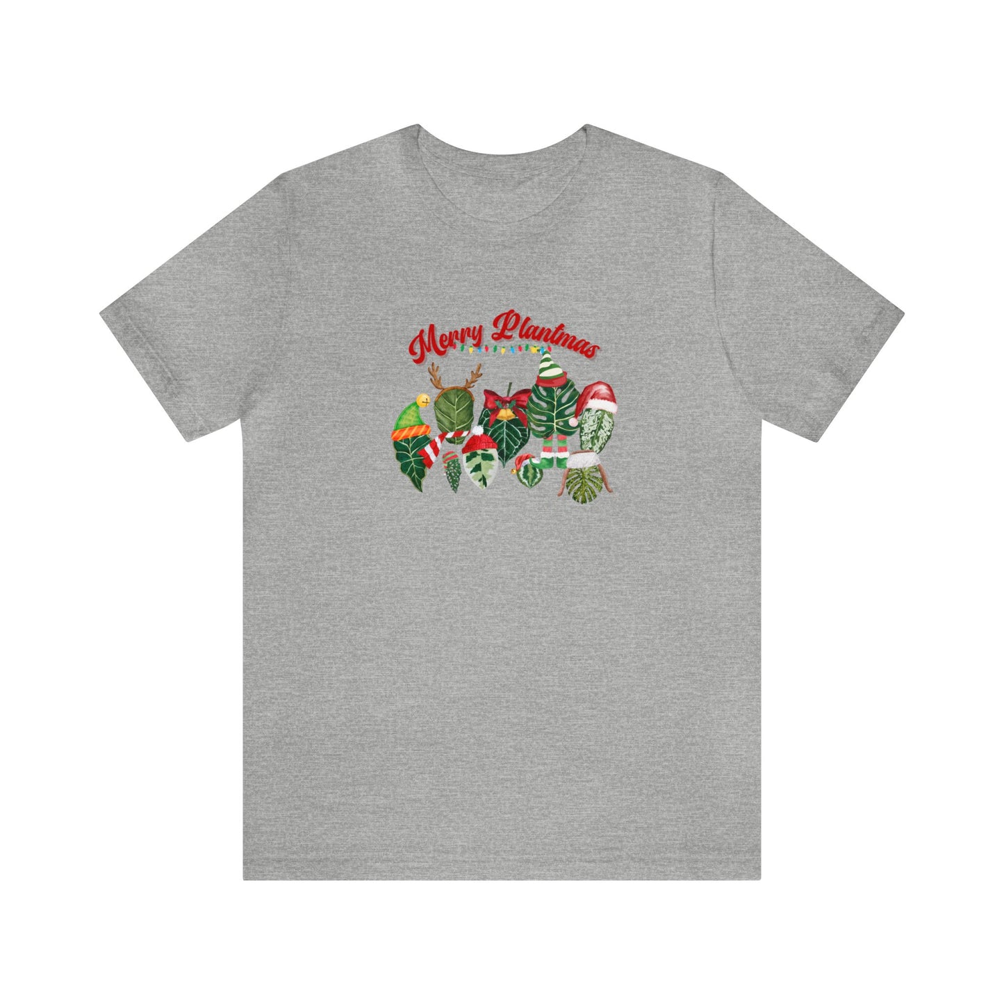 Ugly Christmas Sweater for plant lady or plant daddy. Merry Plantmas tshirt for plant lover and Christmas season. Funny plant tshirt