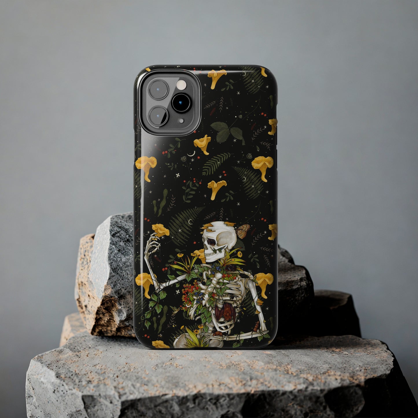 Mushrooms, skeleton and plants Tough Phone be Cases, Case-Matefor iPhone 15, iPhone 14, iPhone 13, iPhone 12 and iPhone 11