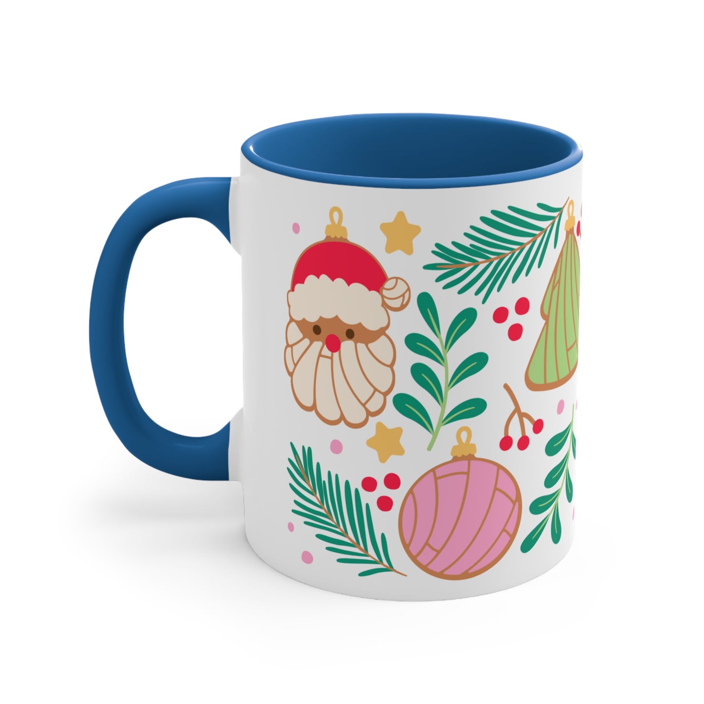 Navidad pan dulce Coffee Mug, 11oz for Mexican friends or Mexican mom. Concha mug. Regalo de navidad para mexicanos y latinos.