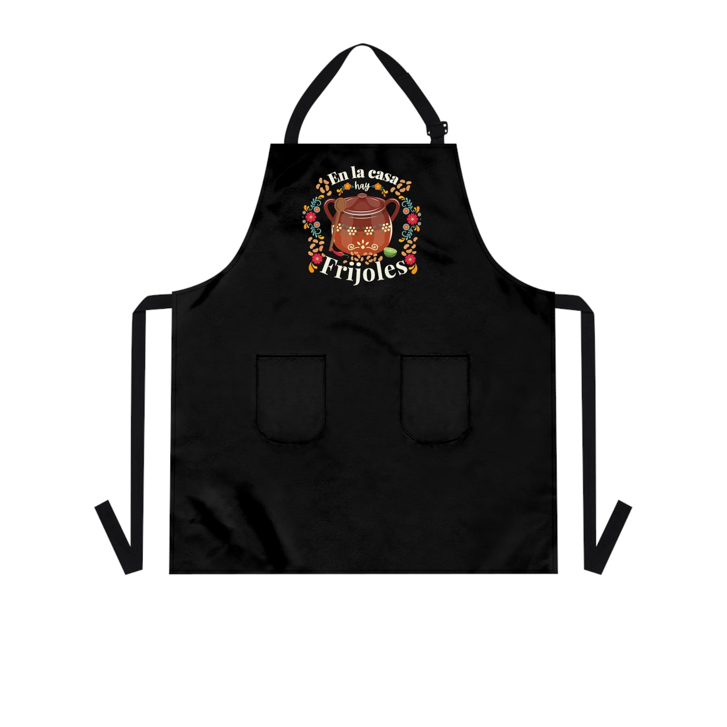 En la casa hay frijoles mandil. Funny Mexican Apron for Mexican mom or Mexican dad. Mexican wife gift