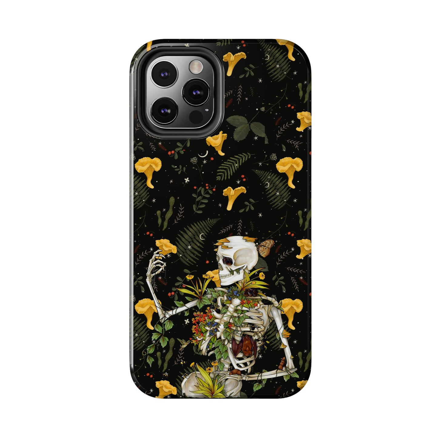 Mushrooms, skeleton and plants Tough Phone be Cases, Case-Matefor iPhone 15, iPhone 14, iPhone 13, iPhone 12 and iPhone 11